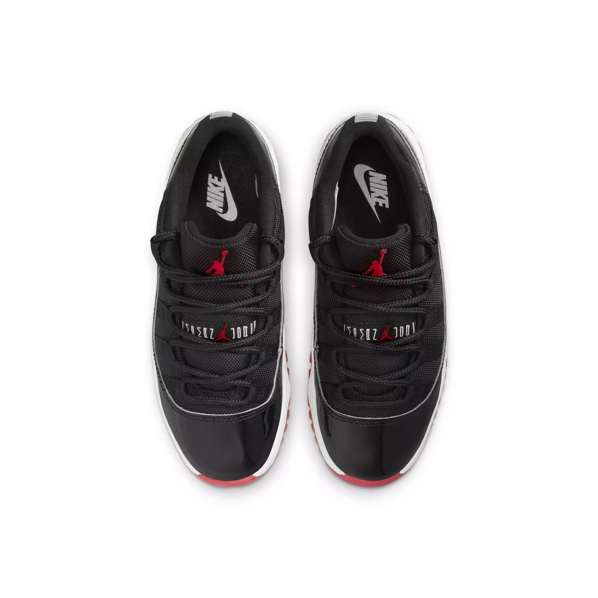 Jordan 11 Retro Low "Bred" Preschool Kids' Shoe - BLACK/VARSITY RED/WHITE