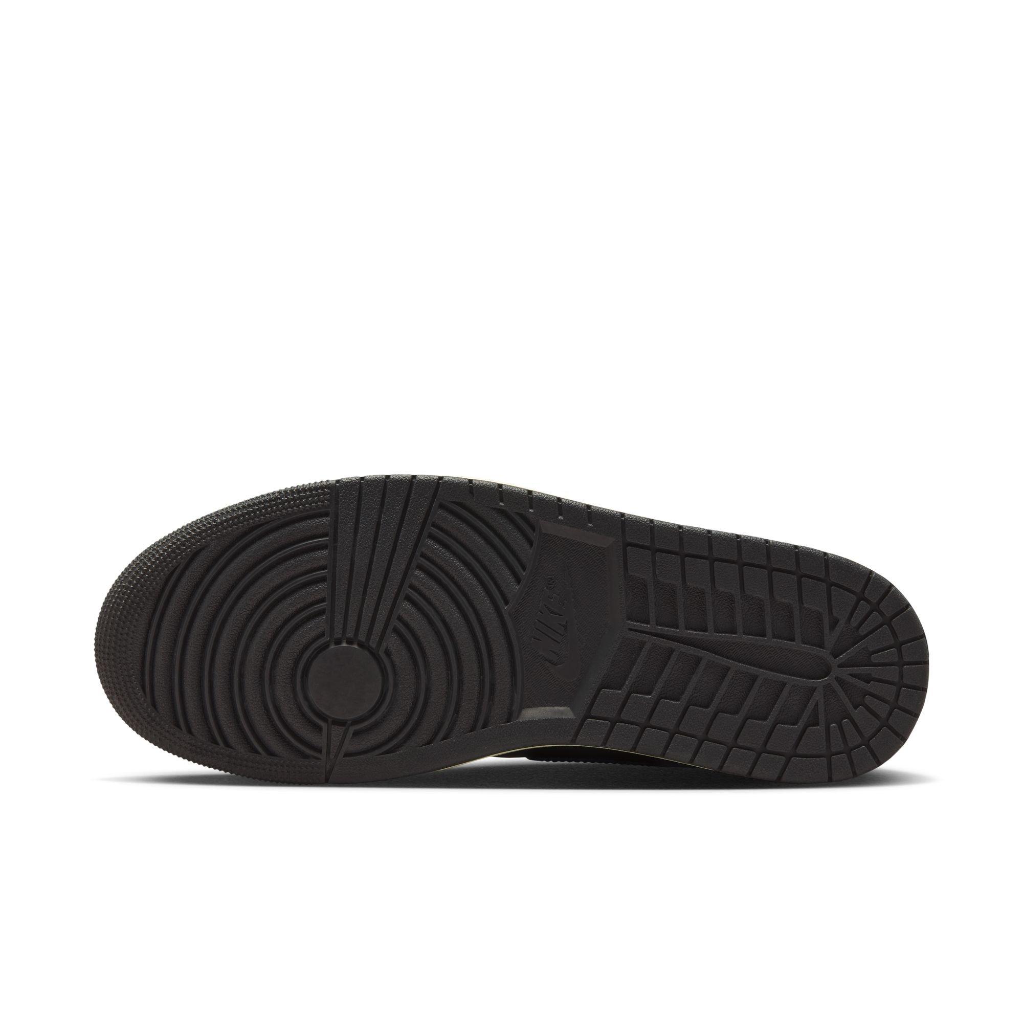 Jordan 1 Retro High OG Grade School Kids' "Black and Muslin" Shoe