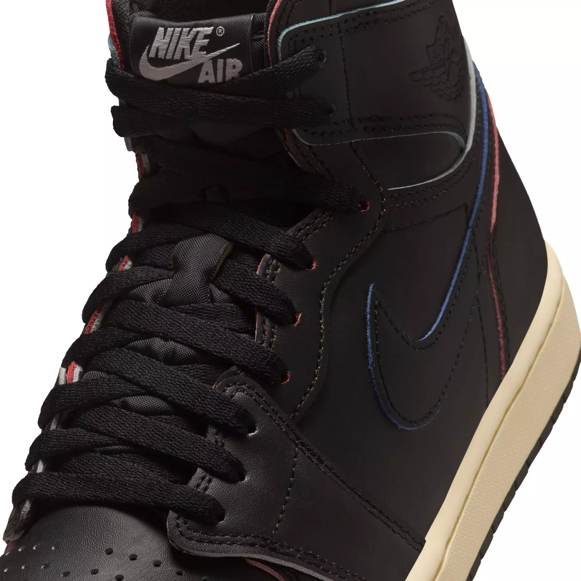 Jordan 1 Retro High OG "Black and Muslin" Grade School Kids' Shoe - BLACK/MUSLIN