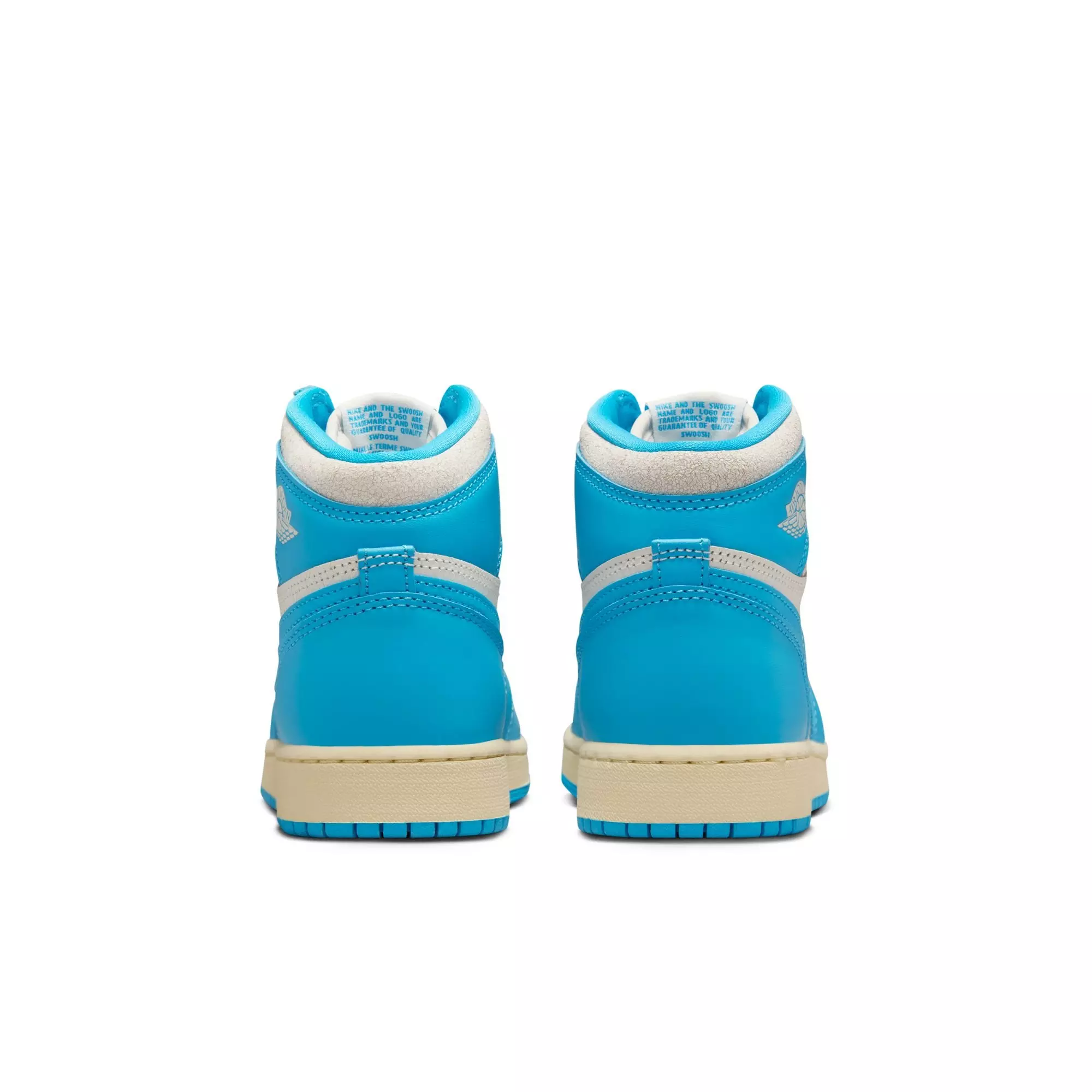 Jordan 1 Retro High OG "UNC Reimagined" Grade School Kids' Shoe - POWDER BLUE/SAIL