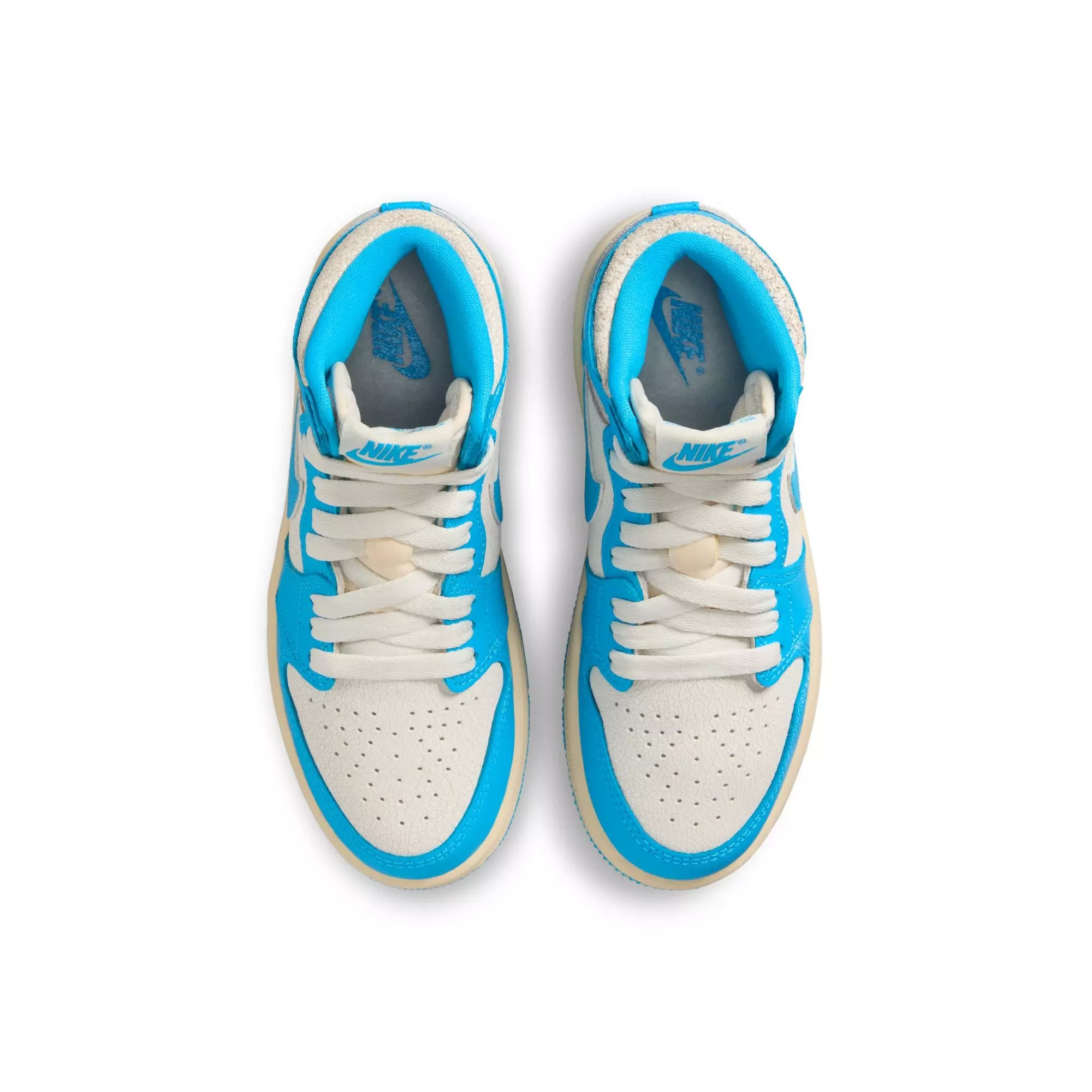 Jordan 1 Retro High OG "UNC Reimagined" Preschool Kids' Shoe - POWDER BLUE/SAIL
