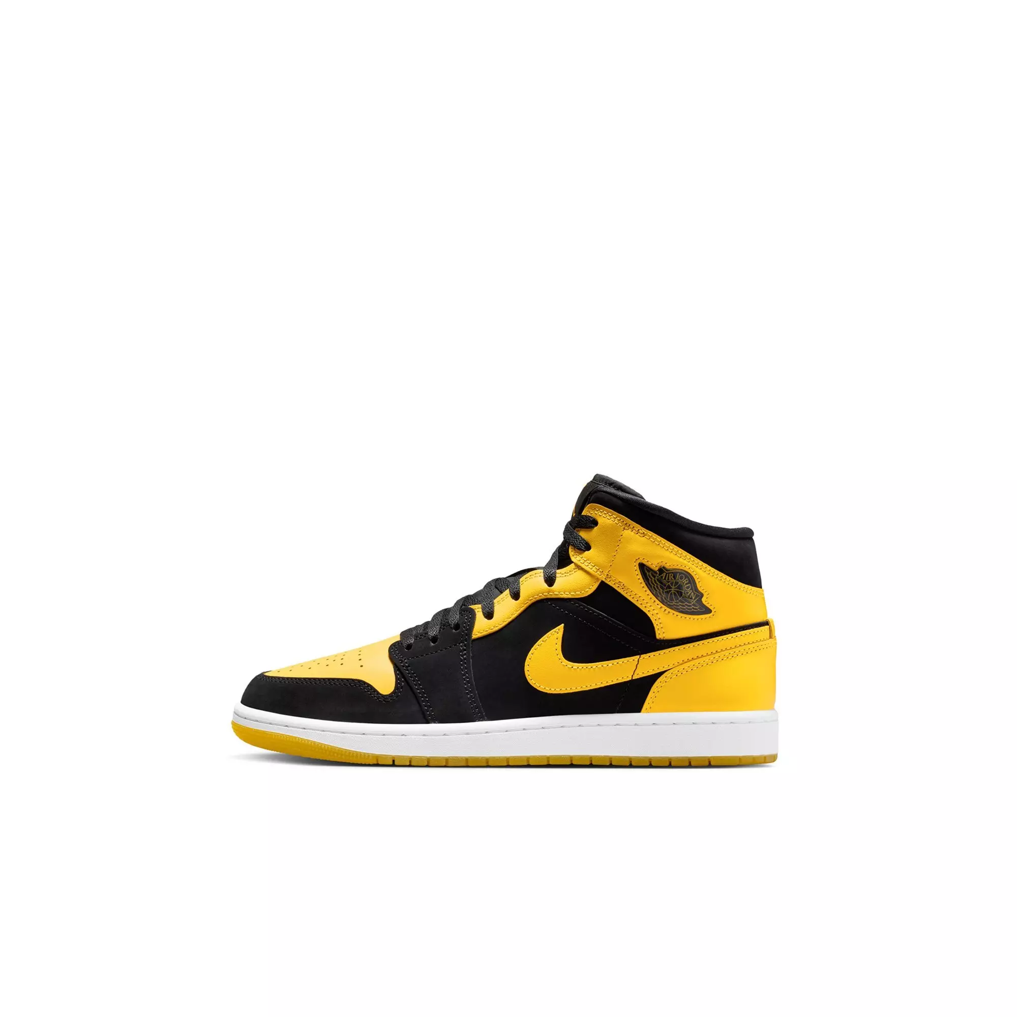 Jordan 1 Mid SE "Black/Varsity Maize/White" Toddler Boys' Shoe - YELLOW/BLACK