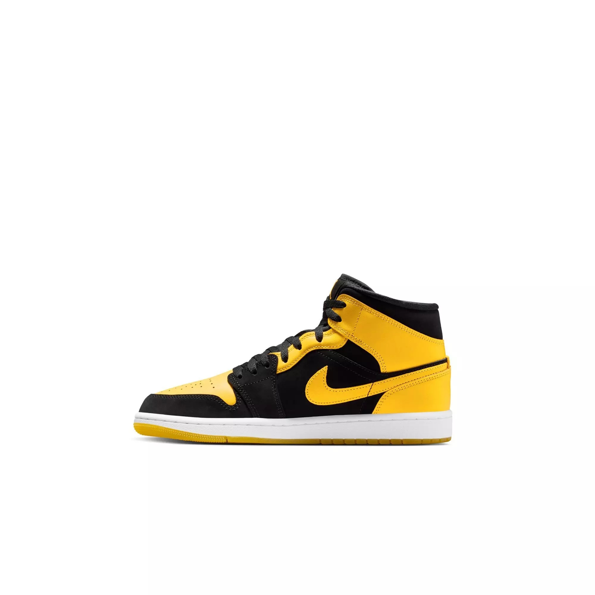 Jordan 1 Mid SE "Black/Varsity Maize/White" Toddler Boys' Shoe - YELLOW/BLACK