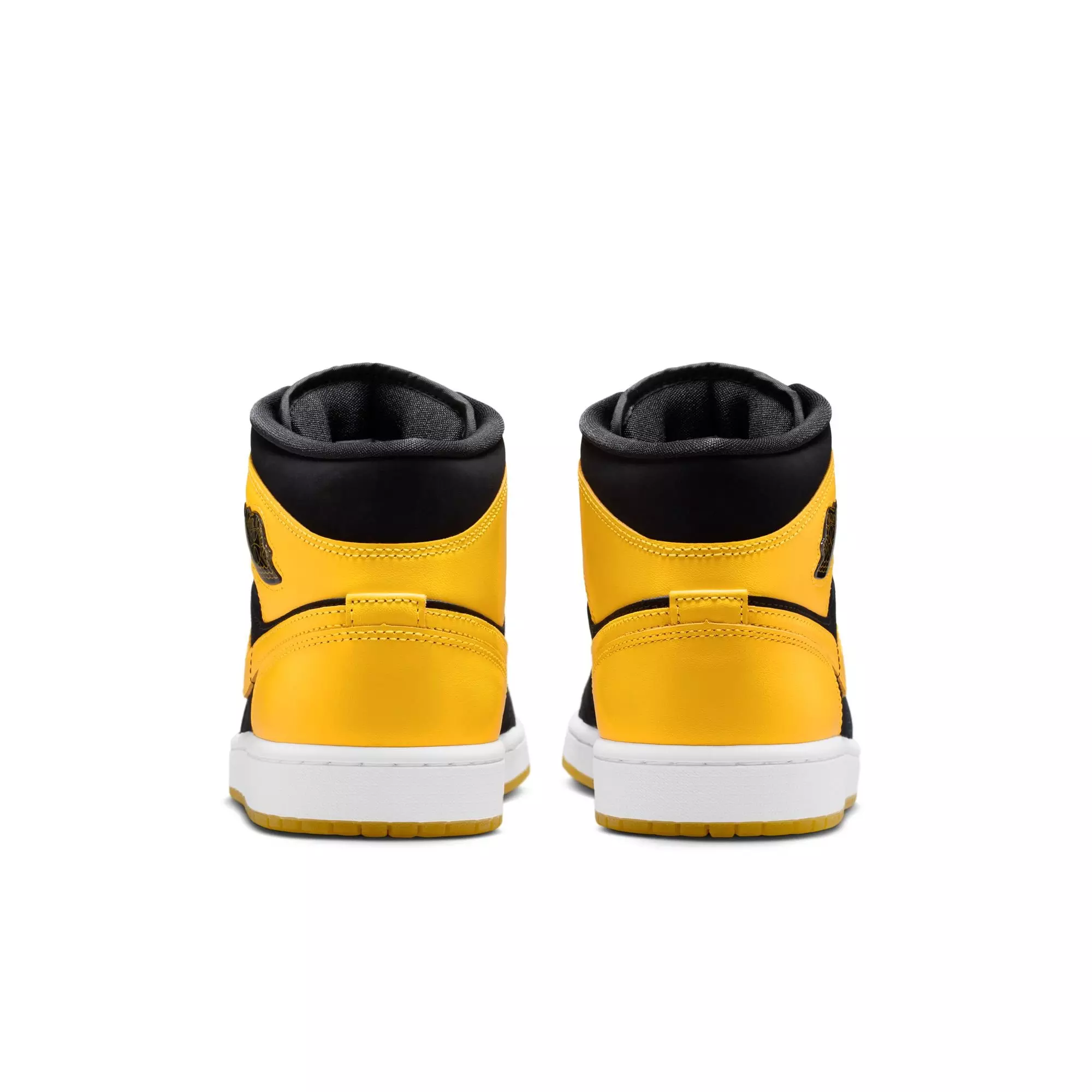 Jordan 1 Mid SE "Black/Varsity Maize/White" Toddler Boys' Shoe - YELLOW/BLACK