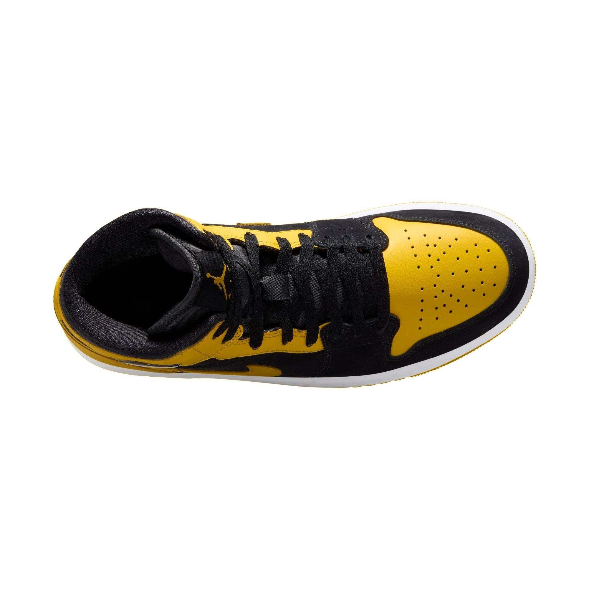 Jordan 1 Mid SE Toddler Boys' "Black/Varsity Maize/White" Shoe