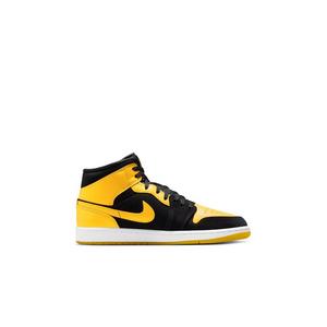 Jordan 1 Mid SE "Black/Varsity Maize/White" Toddler Boys' Shoe