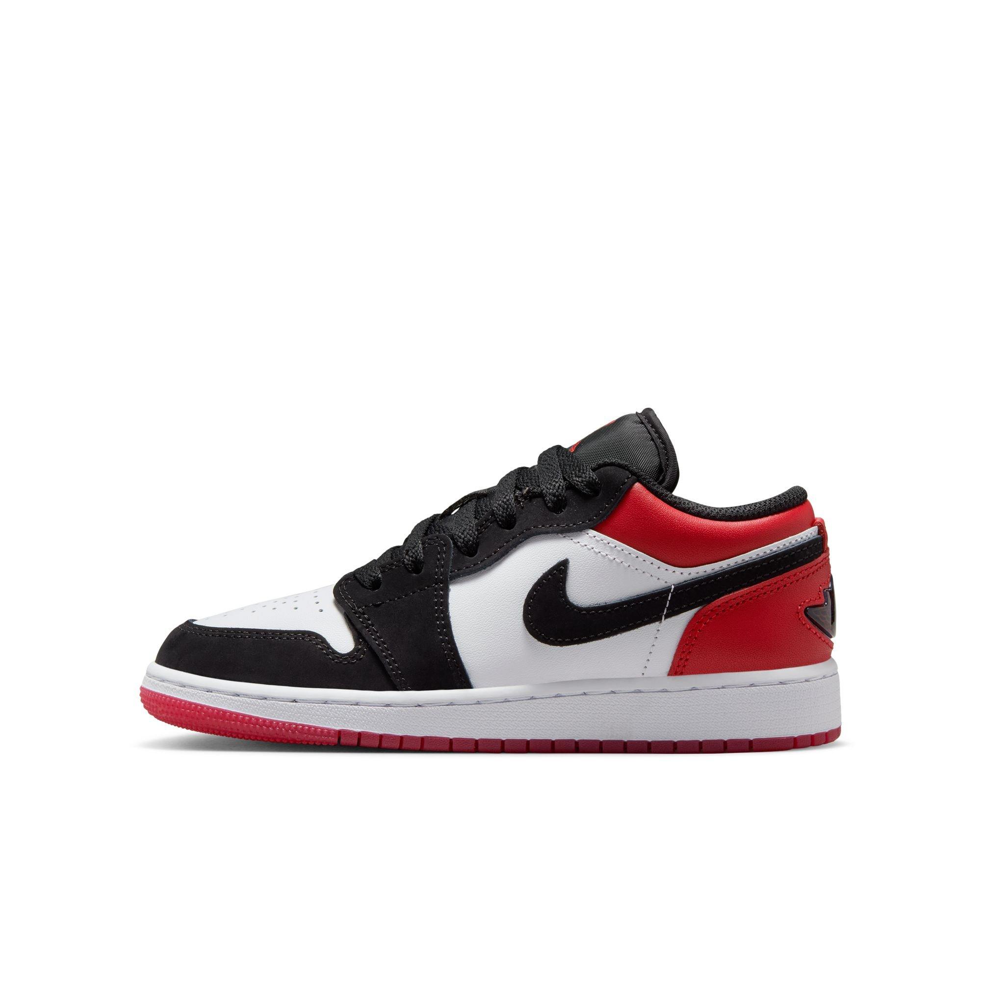 Jordan 1 Low SE Grade School Boys' "White/Black/Varsity Red" Shoe