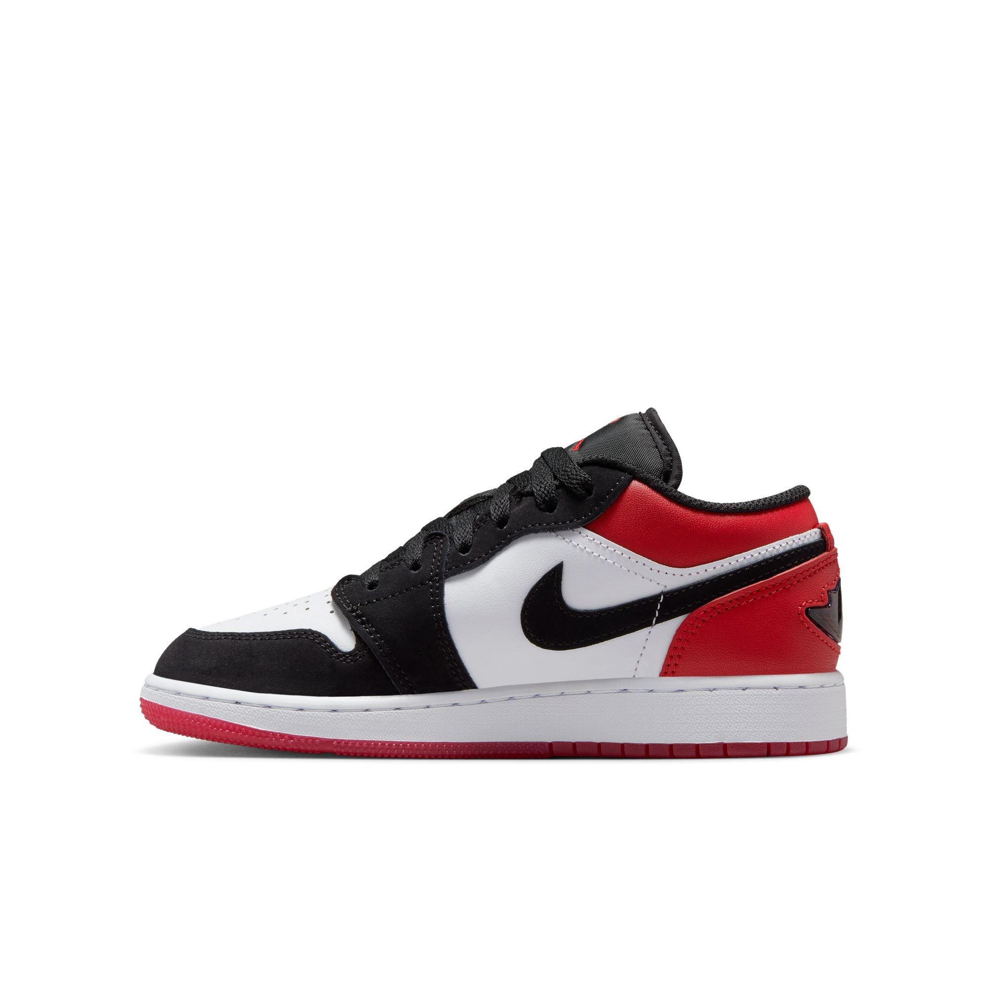 Jordan 1 Low SE Grade School Boys' "White/Black/Varsity Red" Shoe