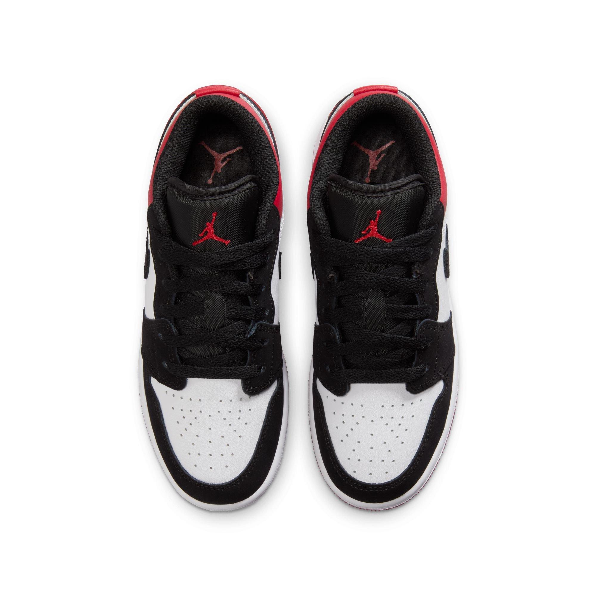 Jordan 1 Low SE Grade School Boys' "White/Black/Varsity Red" Shoe