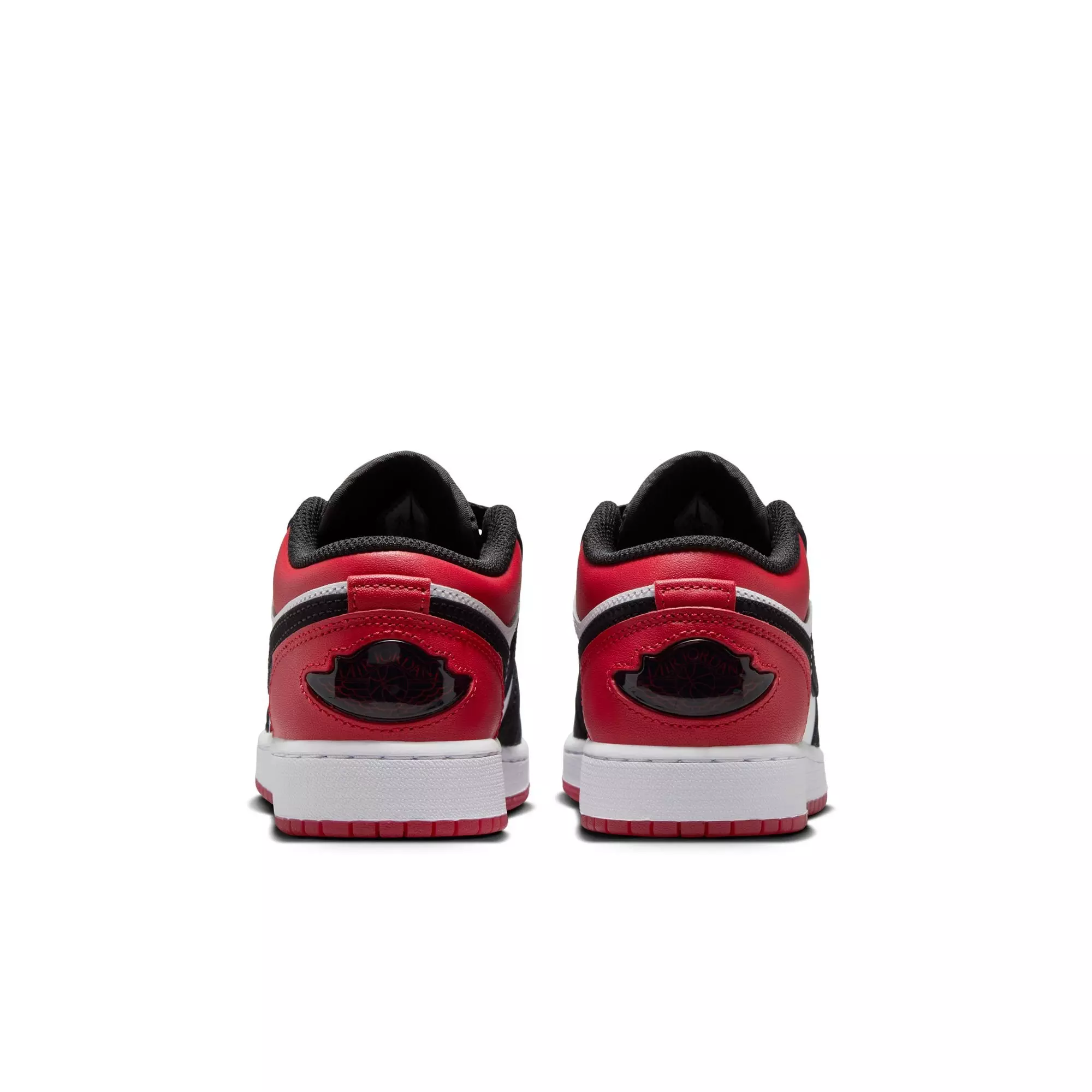 Jordan 1 Low SE "White/Black/Varsity Red" Grade School Boys' Shoe - BLACK/WHITE/RED