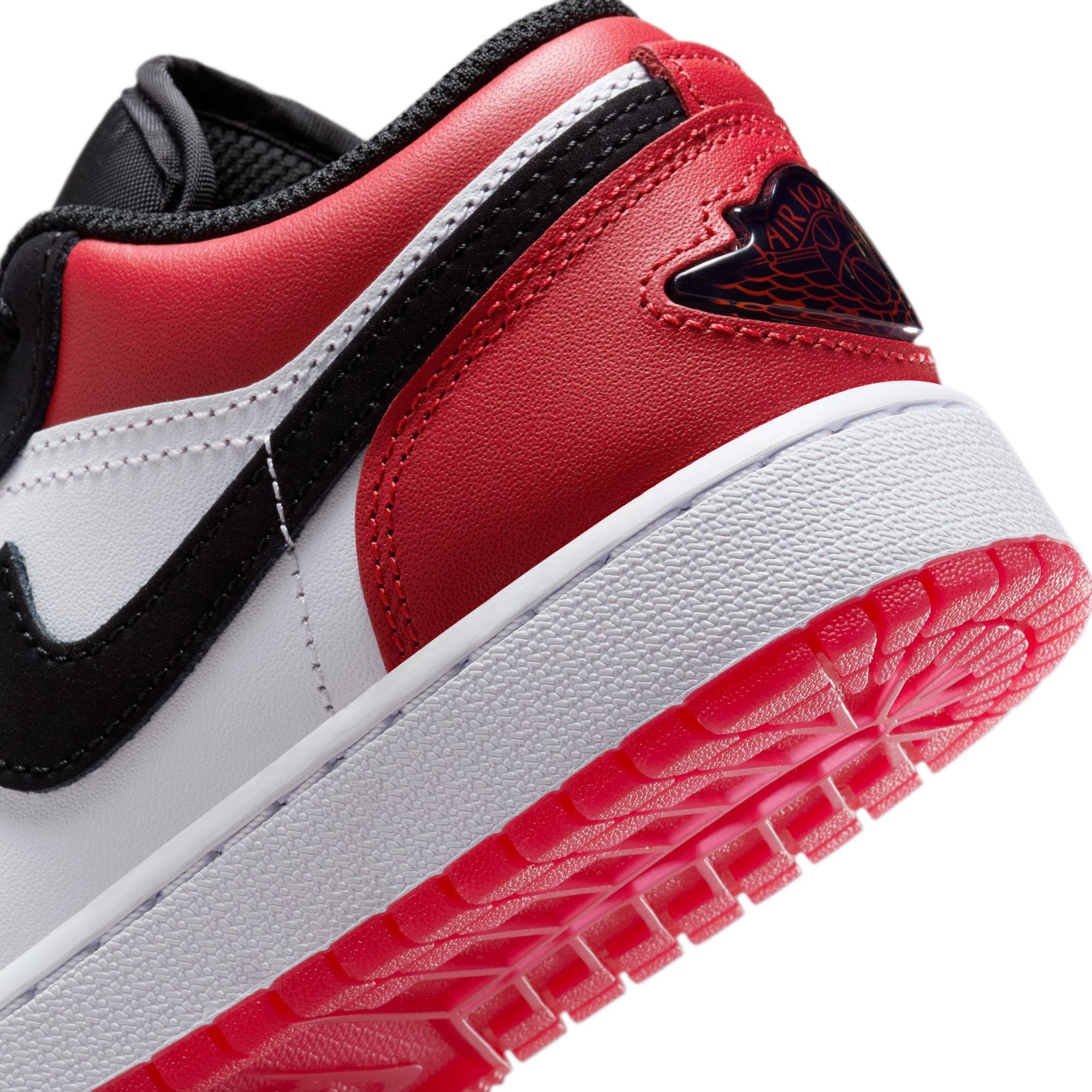 Jordan 1 Low SE Grade School Boys' "White/Black/Varsity Red" Shoe