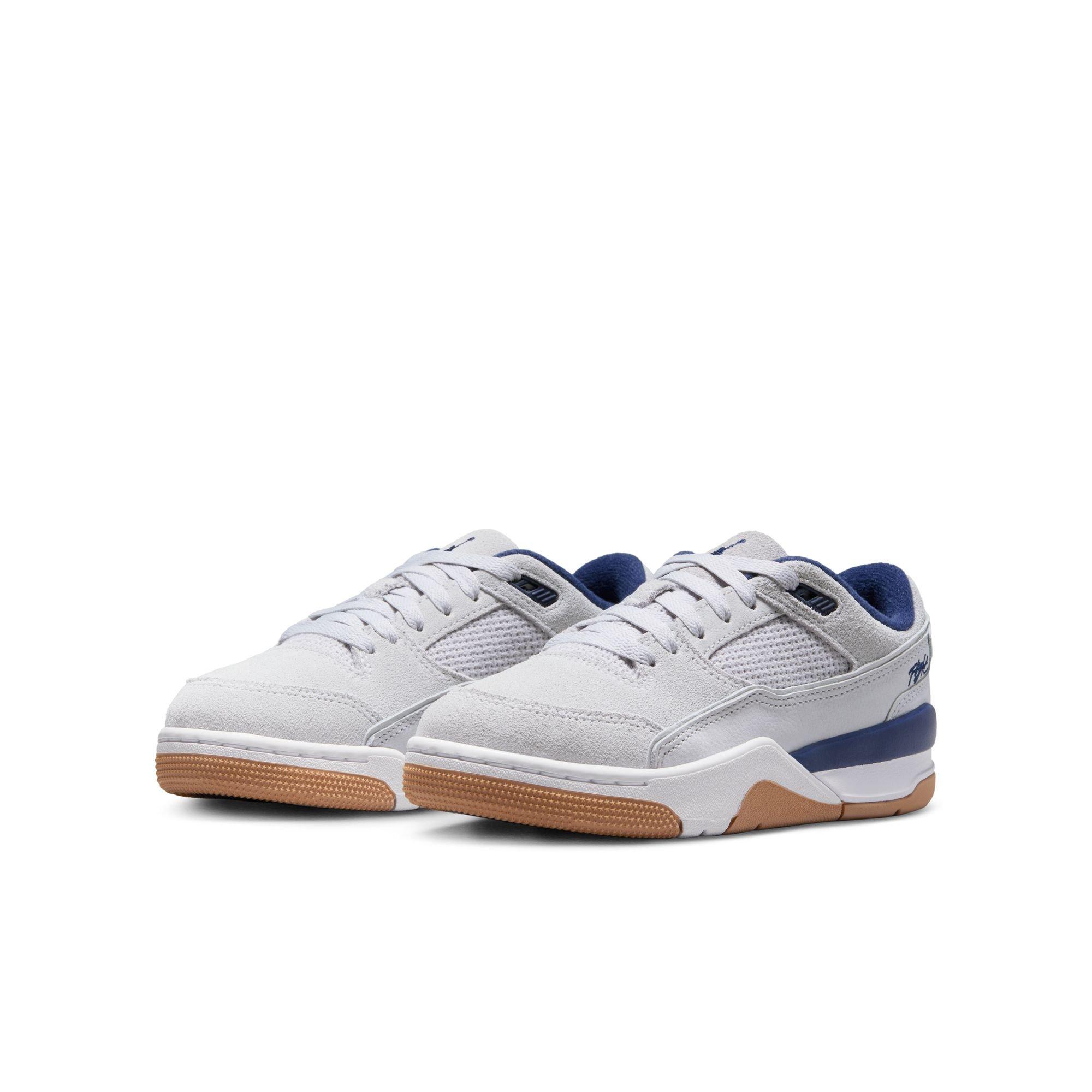 Jordan Flight Court Grade School Boys' "Neutral Grey/Midnight Navy/White" Shoe