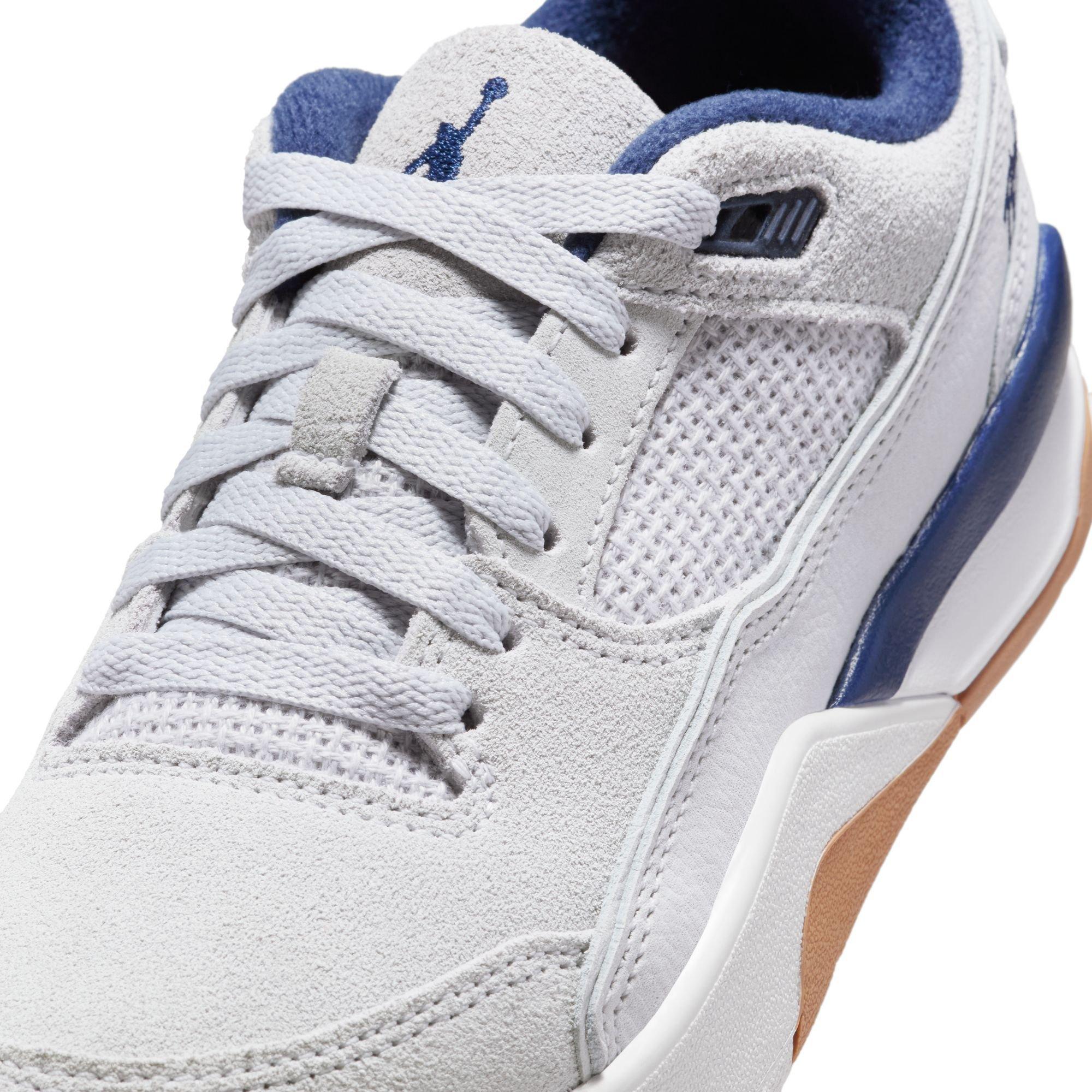 Jordan Flight Court Grade School Boys' "Neutral Grey/Midnight Navy/White" Shoe