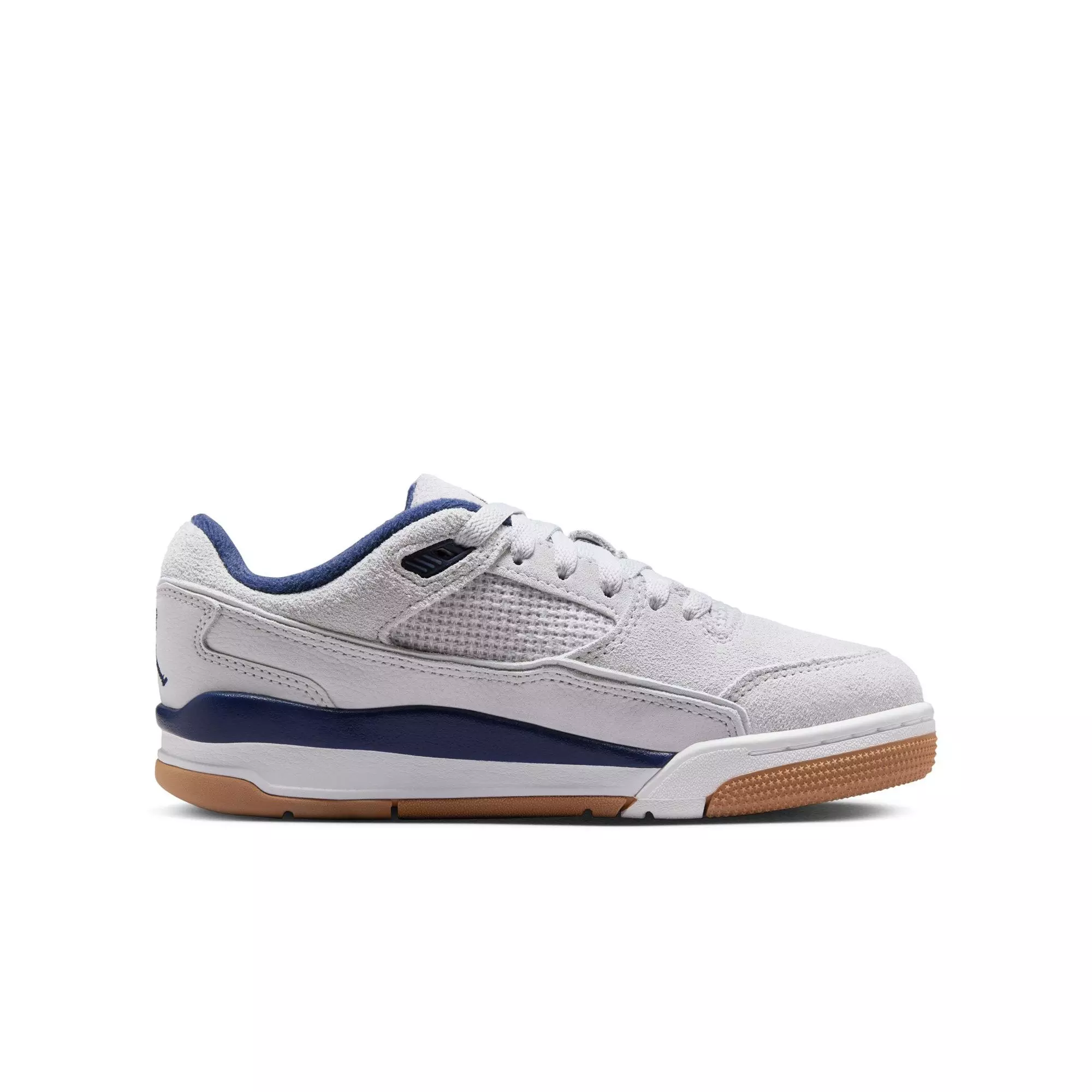 Jordan Flight Court "Neutral Grey/Midnight Navy/White" Grade School Boys' Shoe - GREY/NAVY
