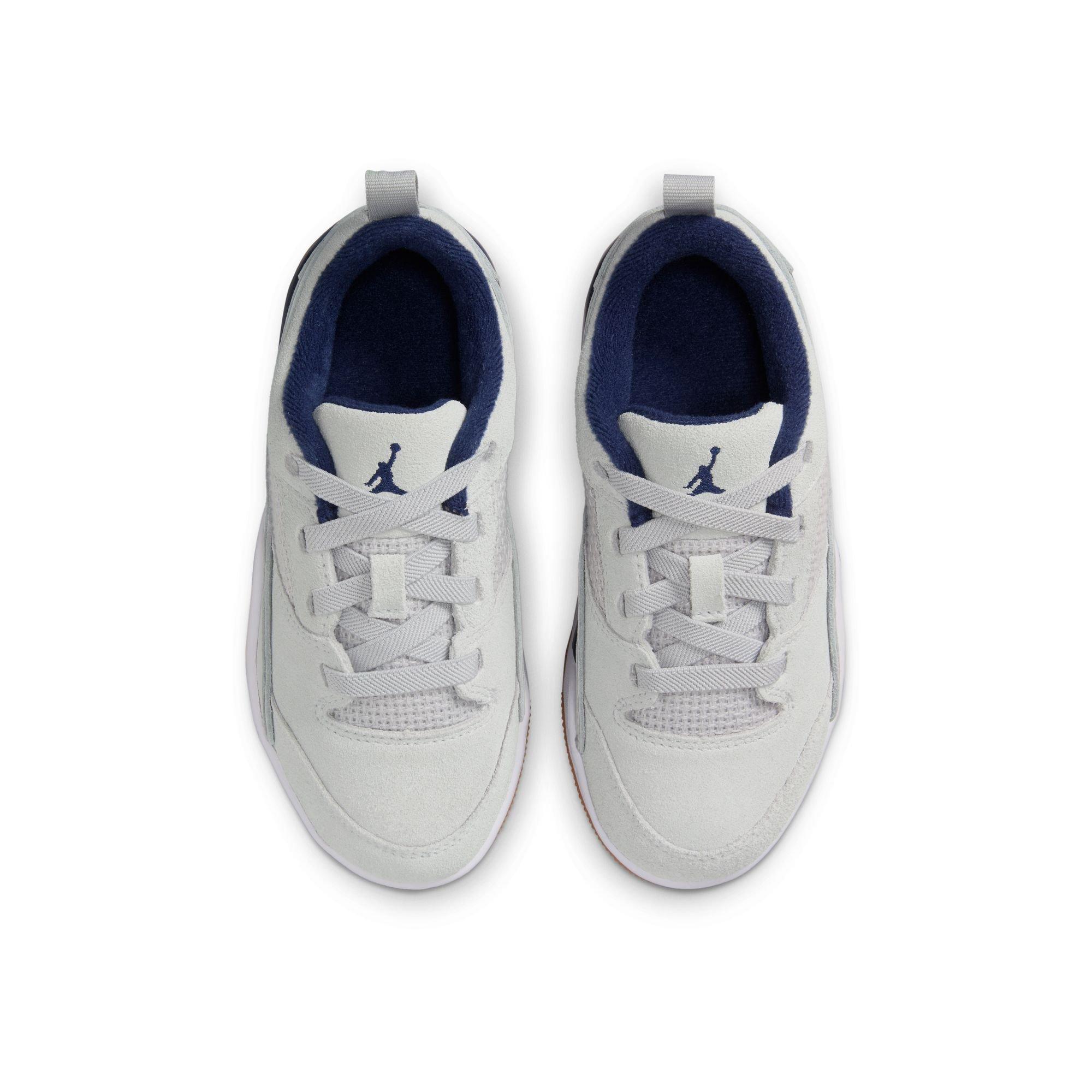Jordan Flight Court Preschool Boys' "Neutral Grey/Midnight Navy/White" Shoe