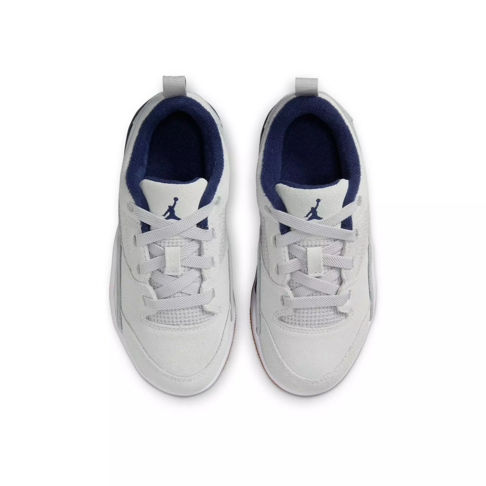 Jordan Flight Court "Neutral Grey/Midnight Navy/White" Preschool Boys' Shoe - GREY/NAVY
