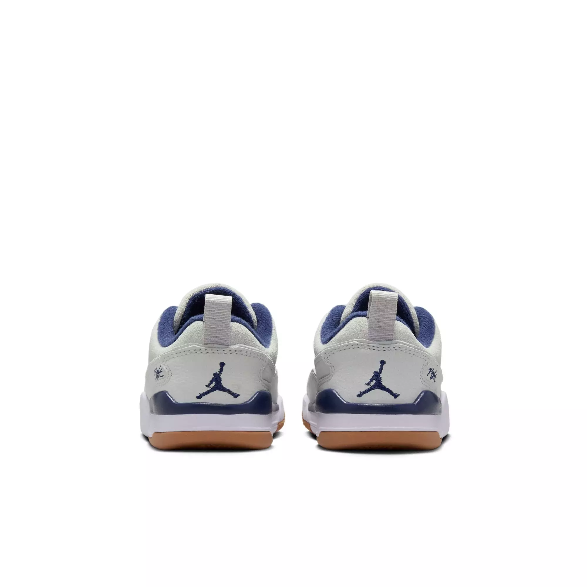 Jordan Flight Court "Neutral Grey/Midnight Navy/White" Preschool Boys' Shoe - GREY/NAVY