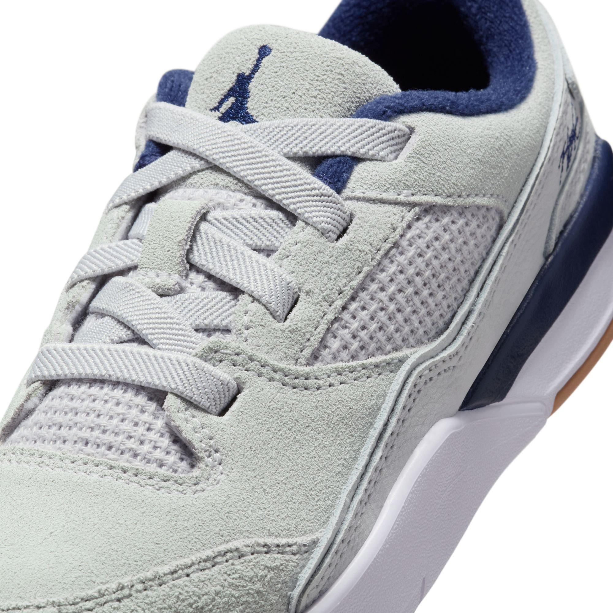 Jordan Flight Court Preschool Boys' "Neutral Grey/Midnight Navy/White" Shoe