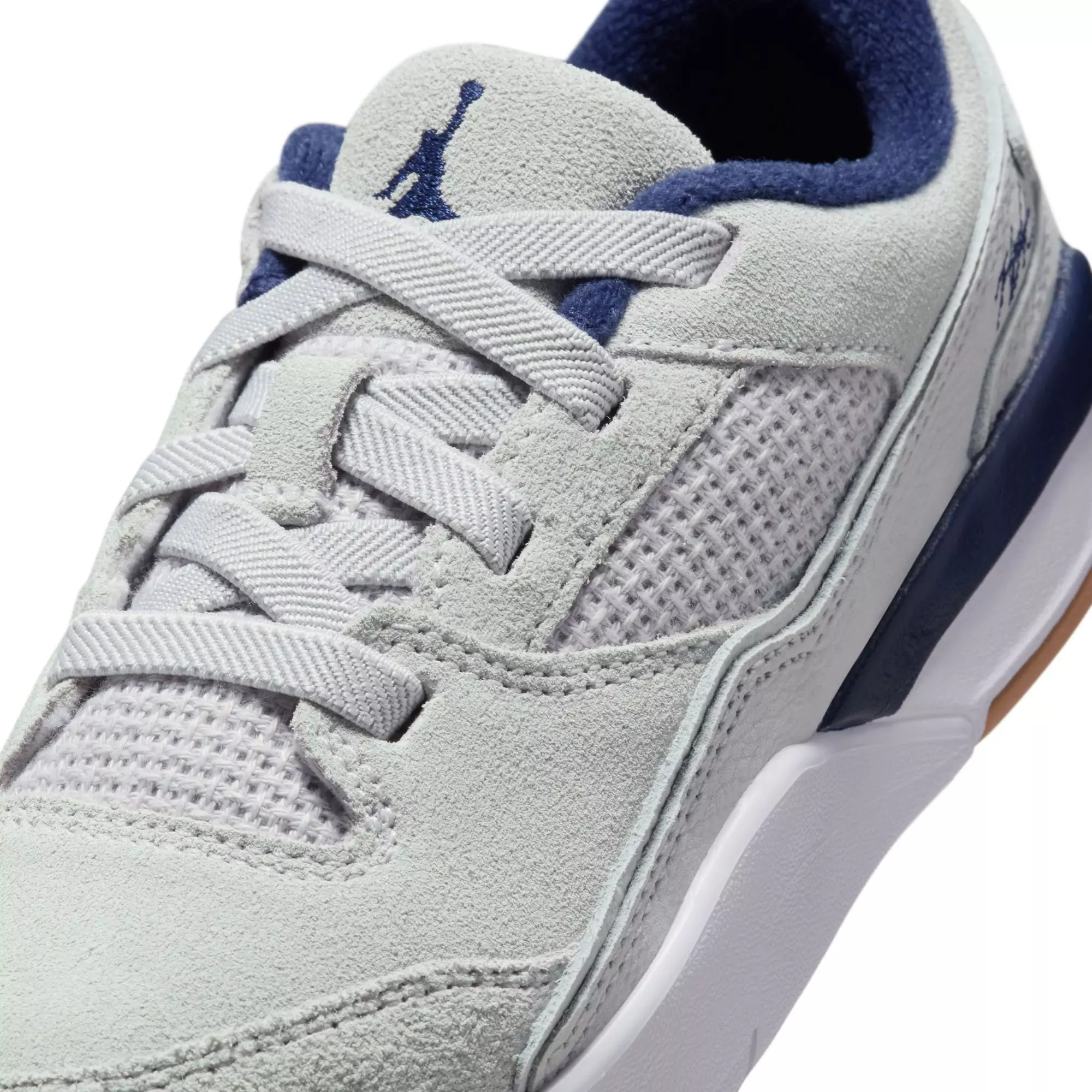 Jordan Flight Court "Neutral Grey/Midnight Navy/White" Preschool Boys' Shoe - GREY/NAVY