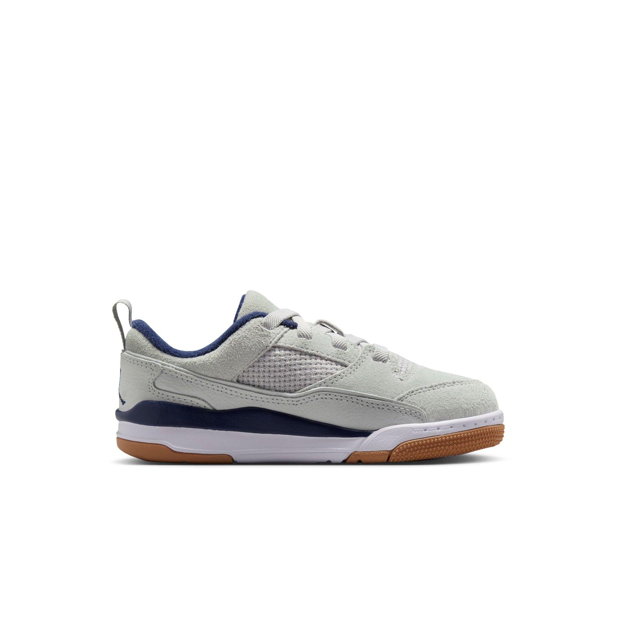 Jordan Flight Court Preschool Boys' "Neutral Grey/Midnight Navy/White" Shoe