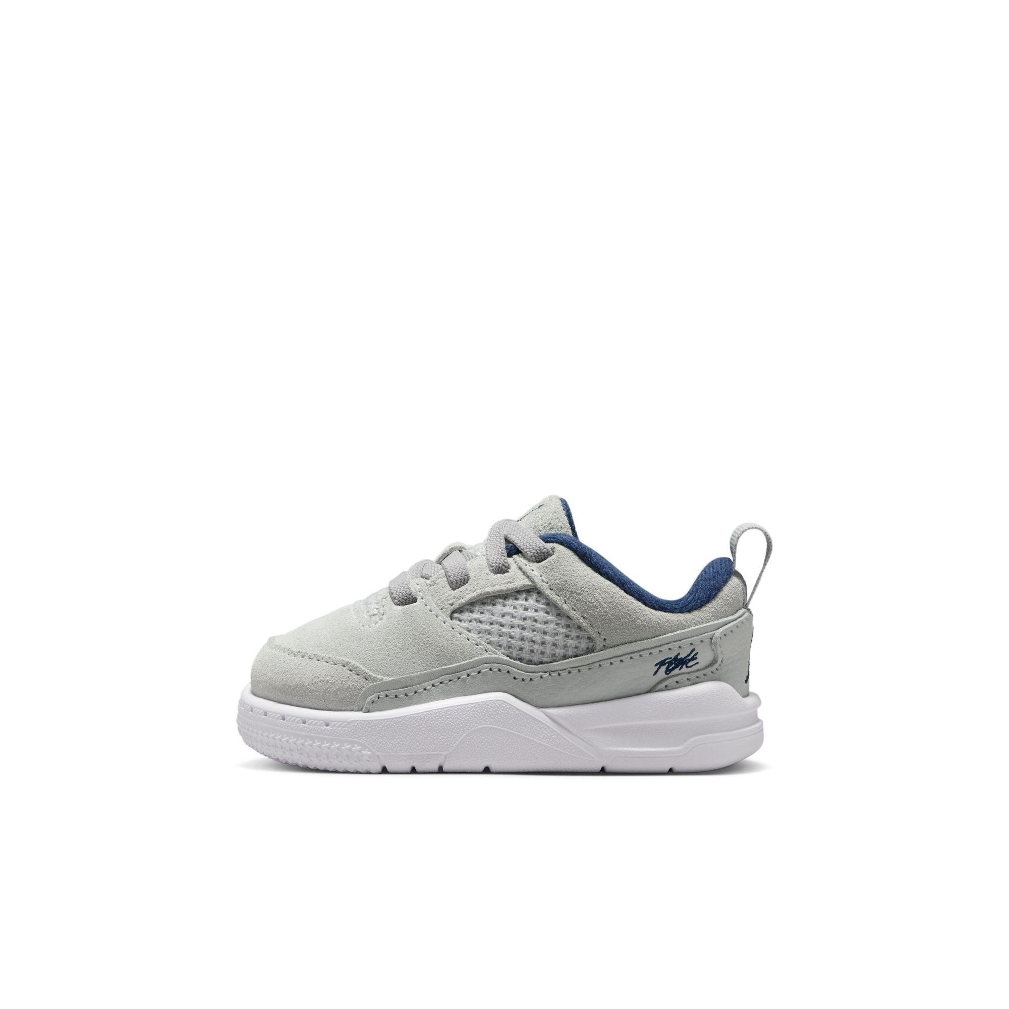 Jordan Flight Court Toddler Boys' "Neutral Grey/Midnight Navy/White" Shoe