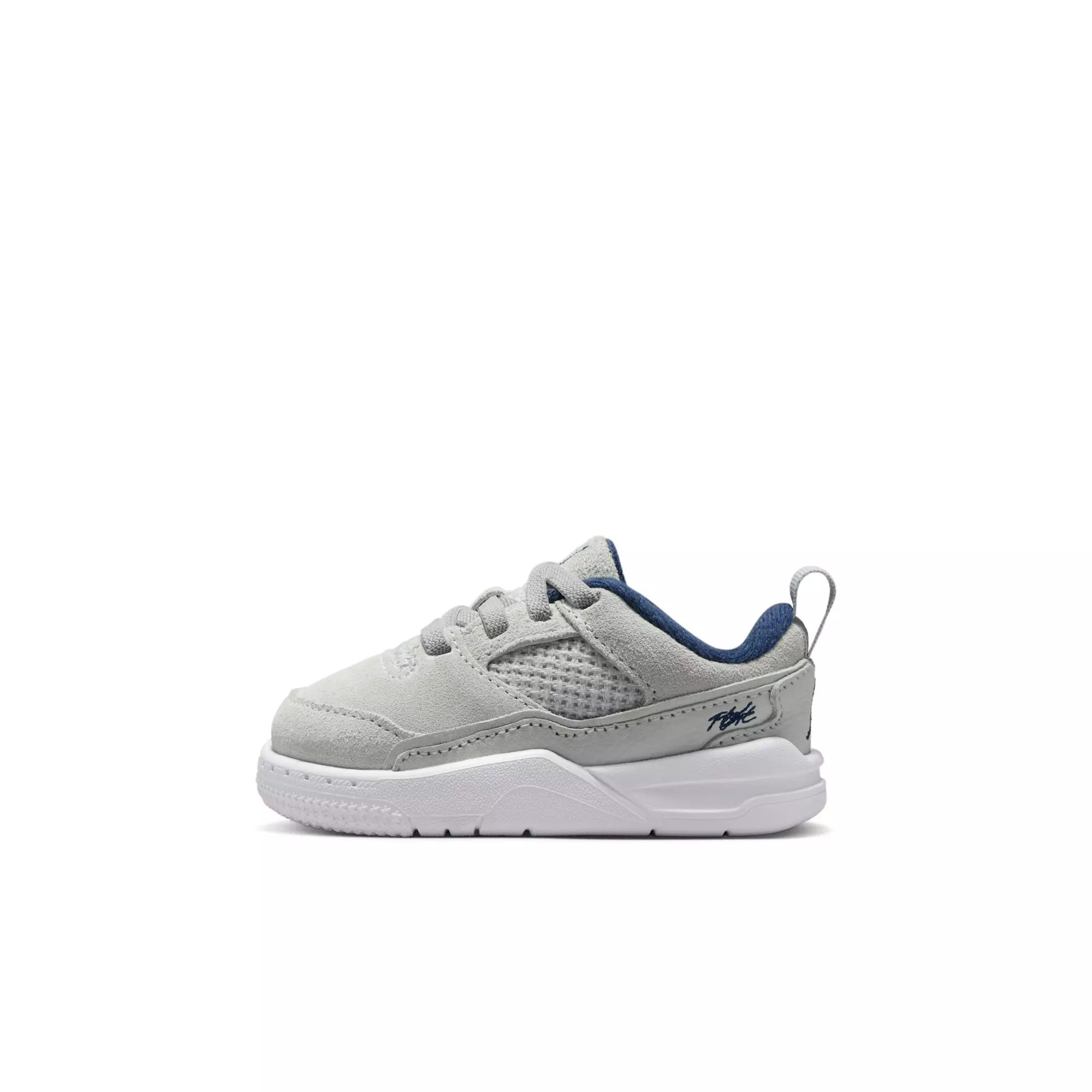 Jordan Flight Court "Neutral Grey/Midnight Navy/White" Toddler Boys' Shoe - GREY/NAVY