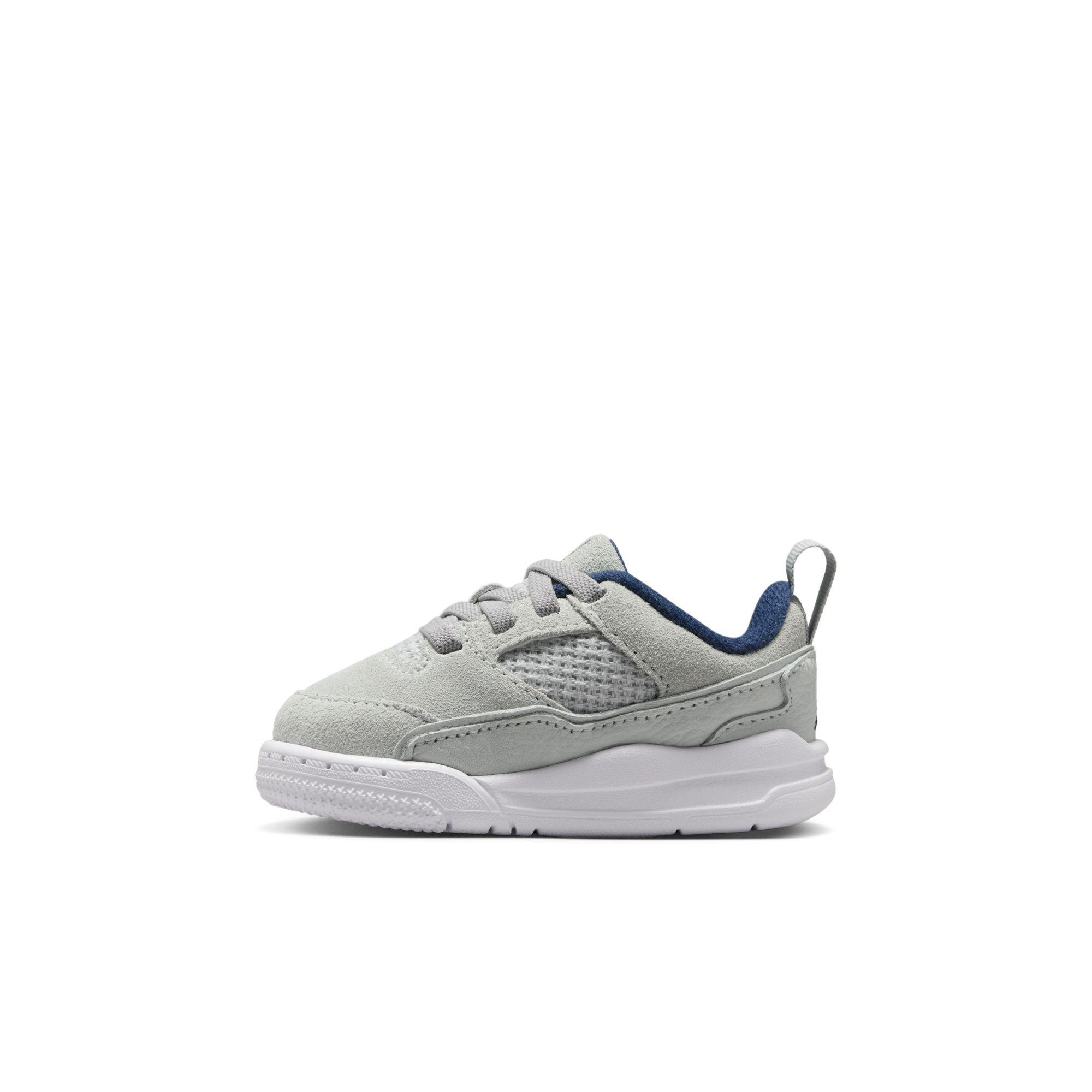 Jordan Flight Court Toddler Boys' "Neutral Grey/Midnight Navy/White" Shoe