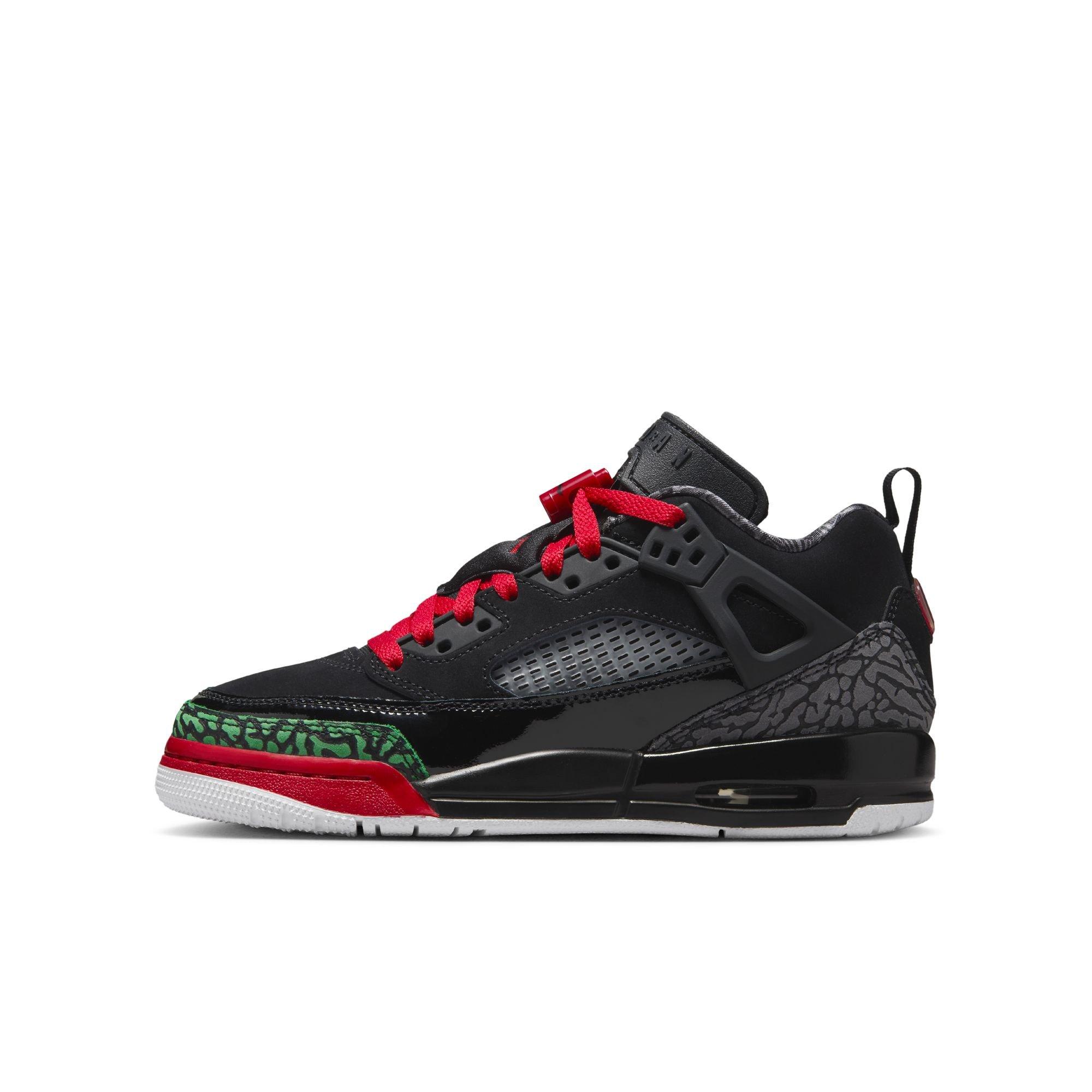 Jordan Spizike Low Grade School Boys' "Black/Varsity Red/Classic Green/White" Shoe