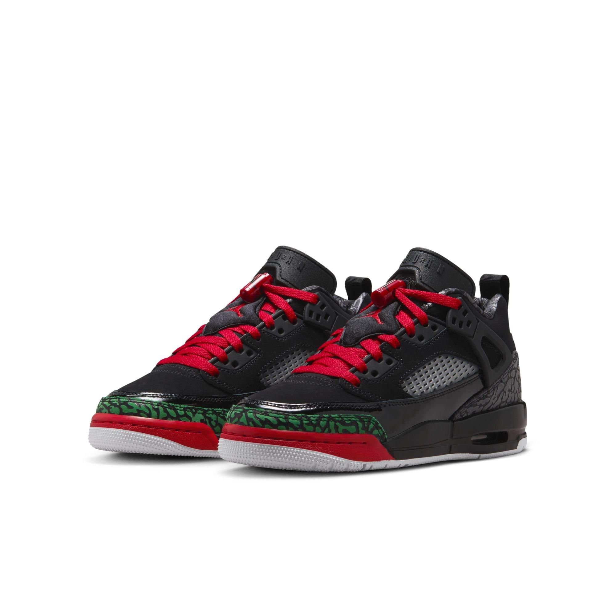 Jordan Spizike Low Grade School Boys' "Black/Varsity Red/Classic Green/White" Shoe