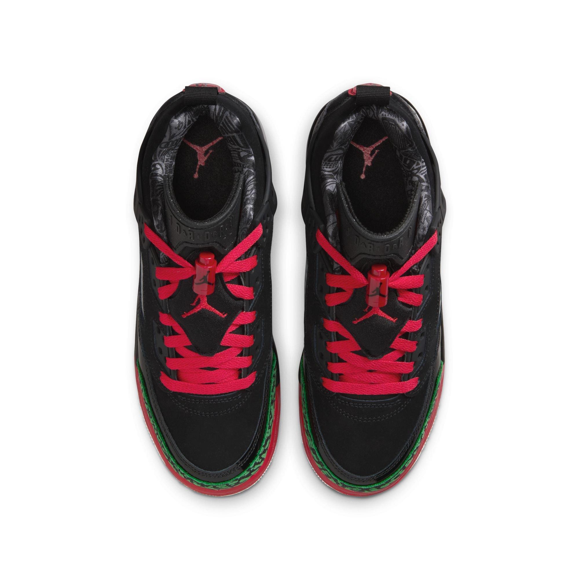 Jordan Spizike Low Grade School Boys' "Black/Varsity Red/Classic Green/White" Shoe
