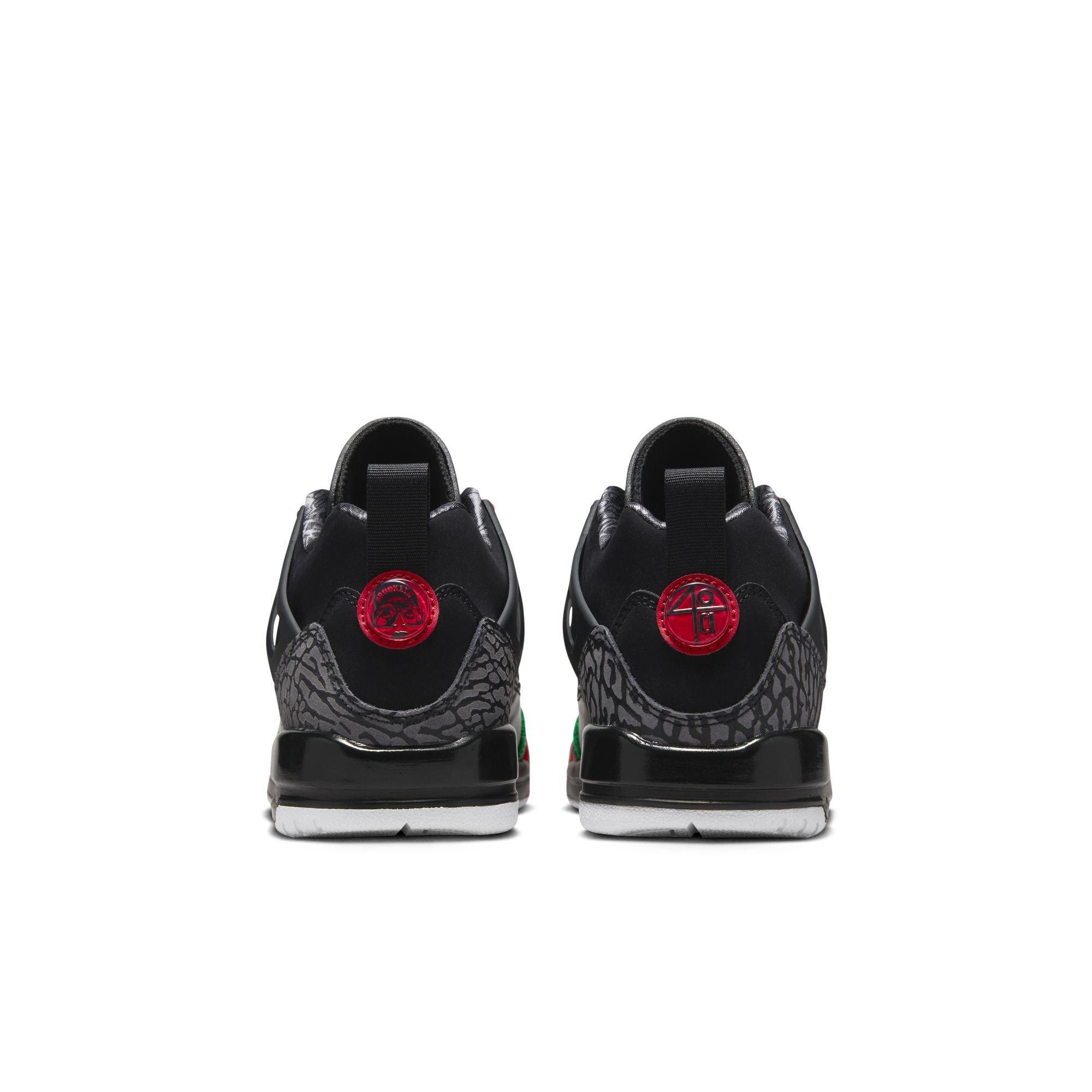 Jordan Spizike Low Grade School Boys' "Black/Varsity Red/Classic Green/White" Shoe