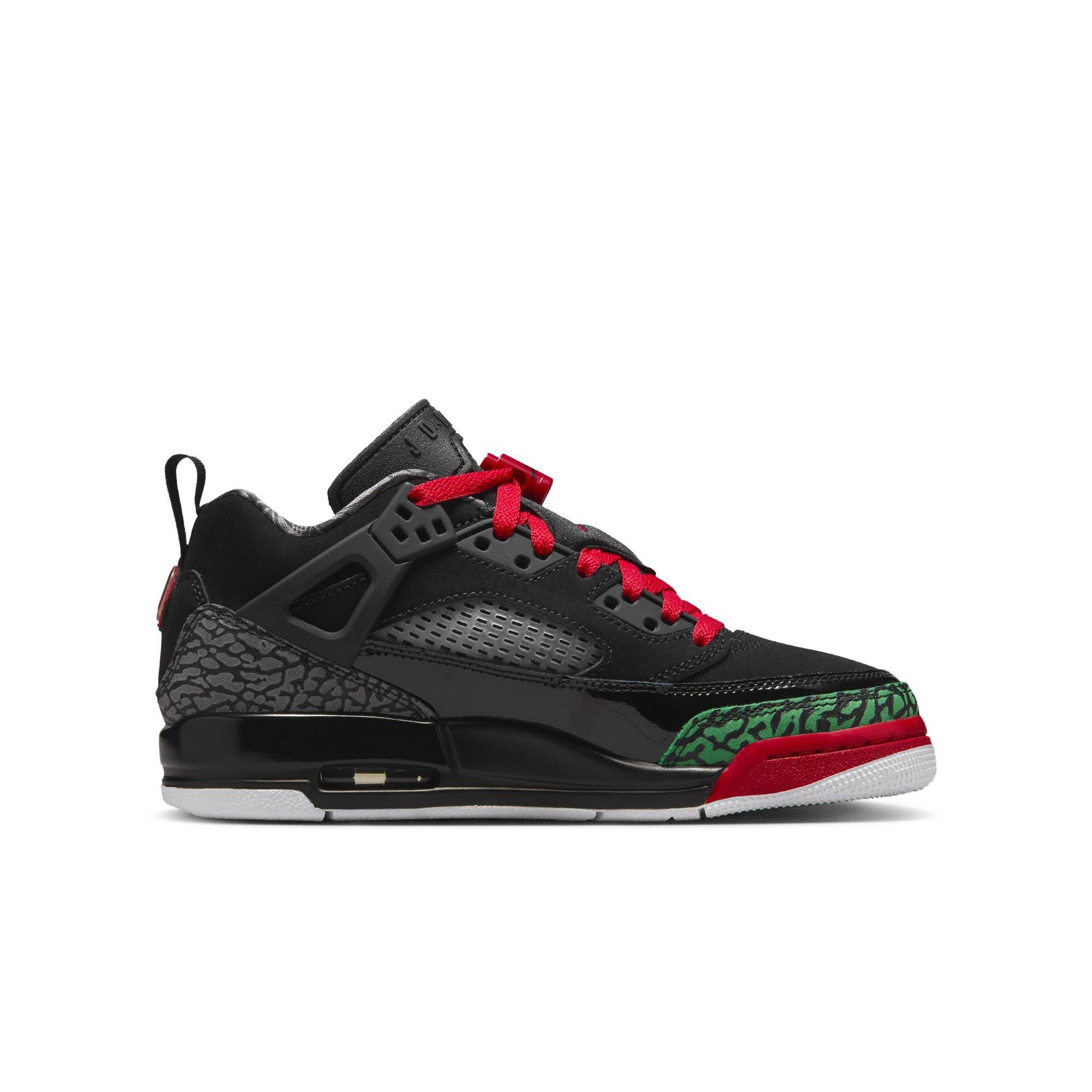 Jordan Spizike Low Grade School Boys' "Black/Varsity Red/Classic Green/White" Shoe