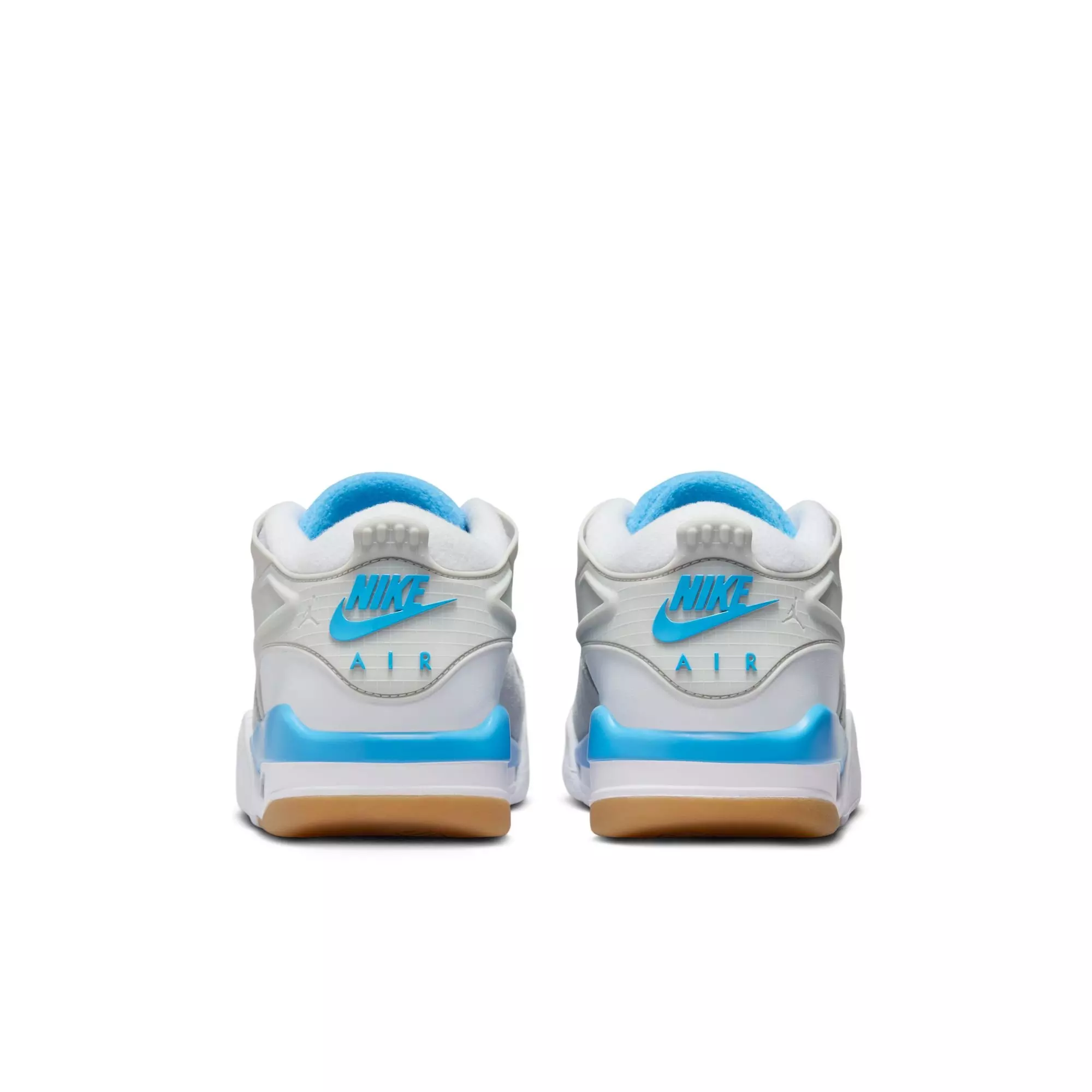 Jordan 4 RM "White/Neutral Grey" Grade School Boys' Shoe - WHITE/CAROLINA BLUE