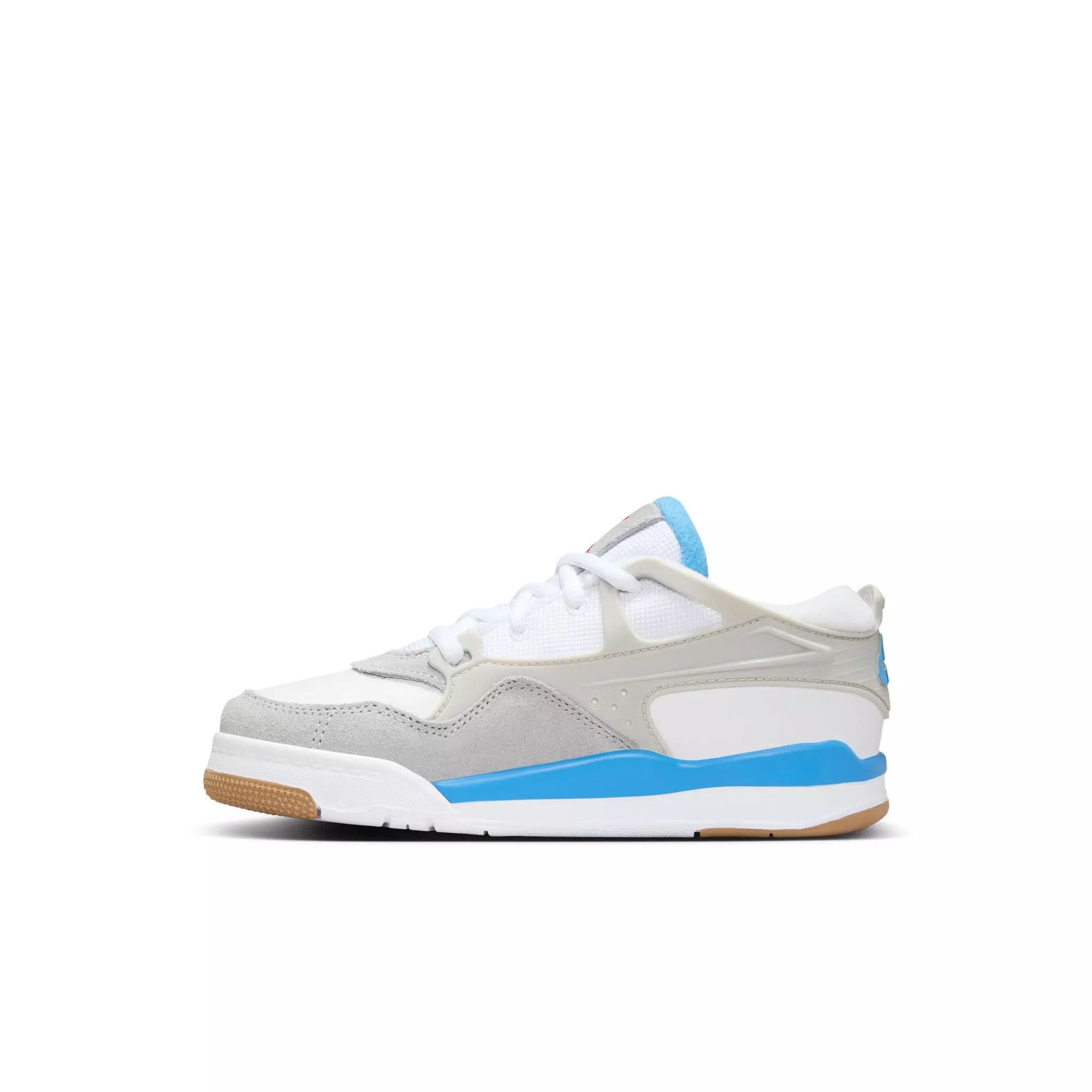 Jordan 4 RM "White/Neutral Grey" Preschool Boys' Shoe - WHITE/CAROLINA BLUE