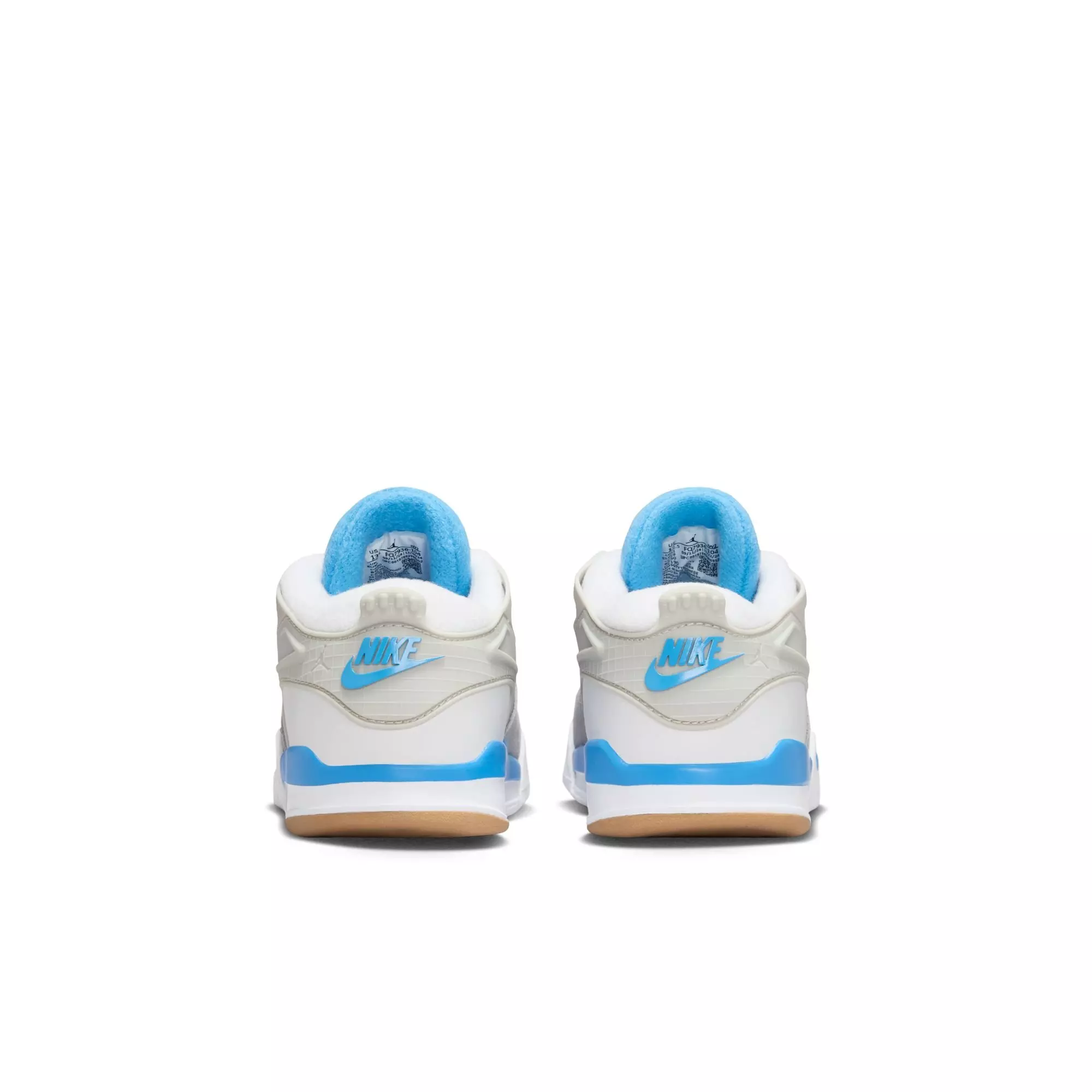 Jordan 4 RM "White/Neutral Grey" Preschool Boys' Shoe - WHITE/CAROLINA BLUE