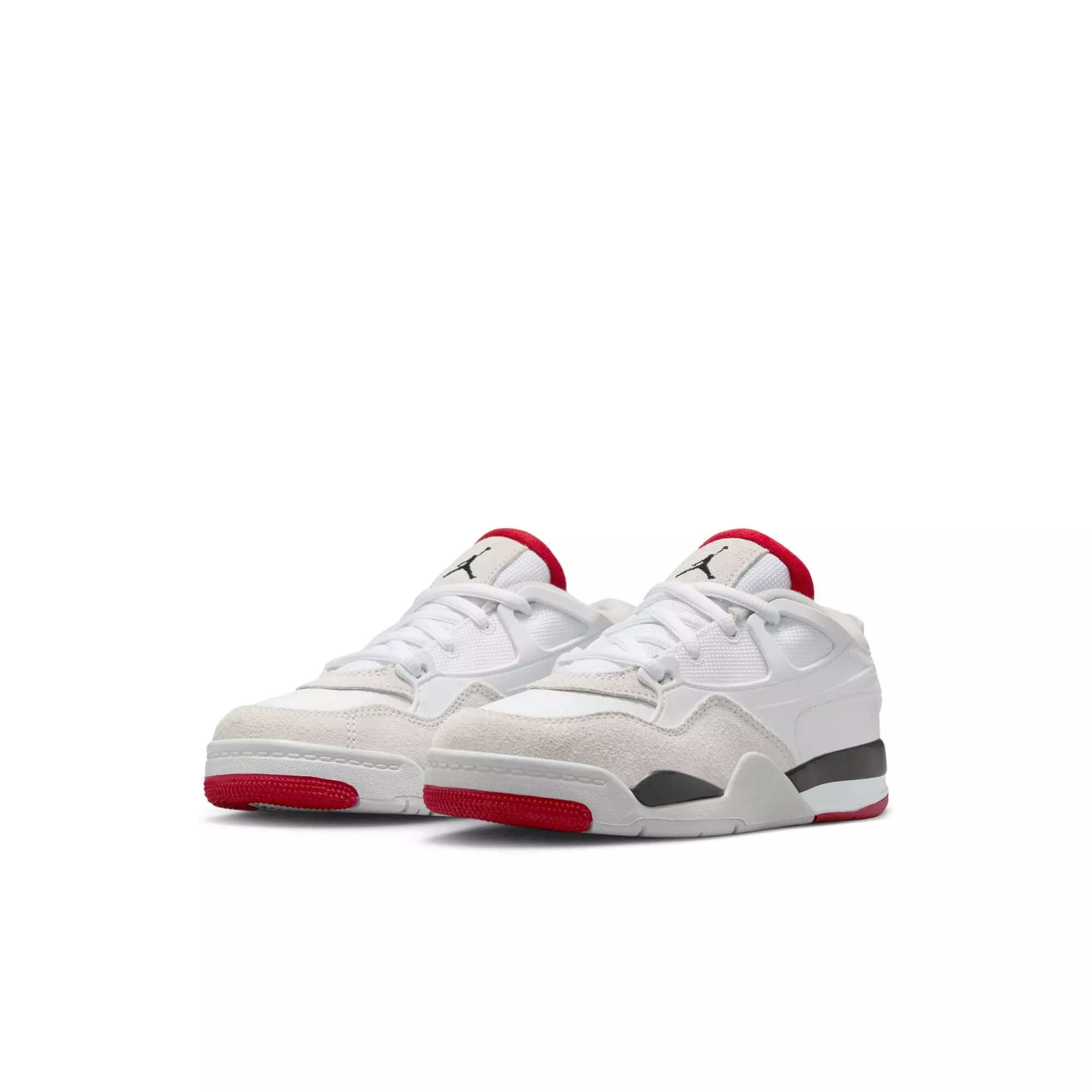 Jordan 4 RM "White/Varsity Red/Black/Neutral Grey" Preschool Boys' Shoe - WHITE/RED/BLACK