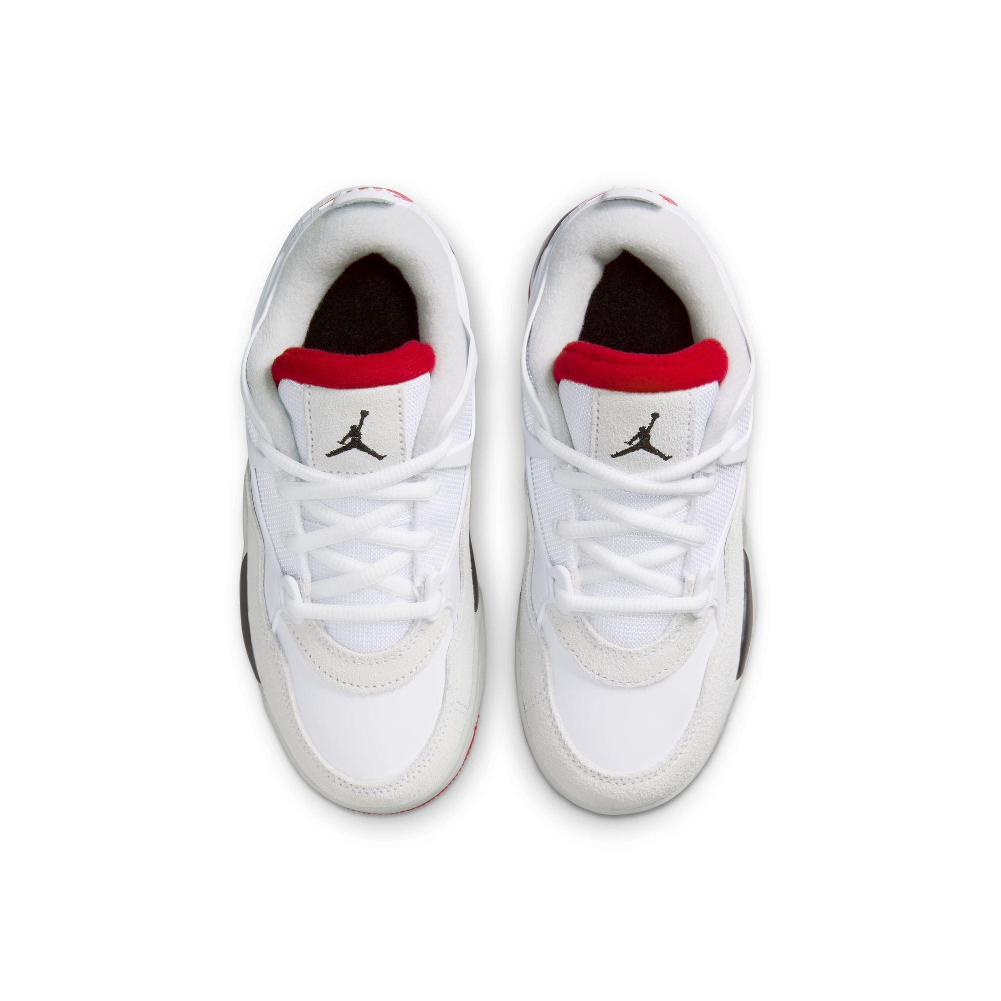 Jordan 4 RM Preschool Boys' "White/Varsity Red/Black/Neutral Grey" Shoe