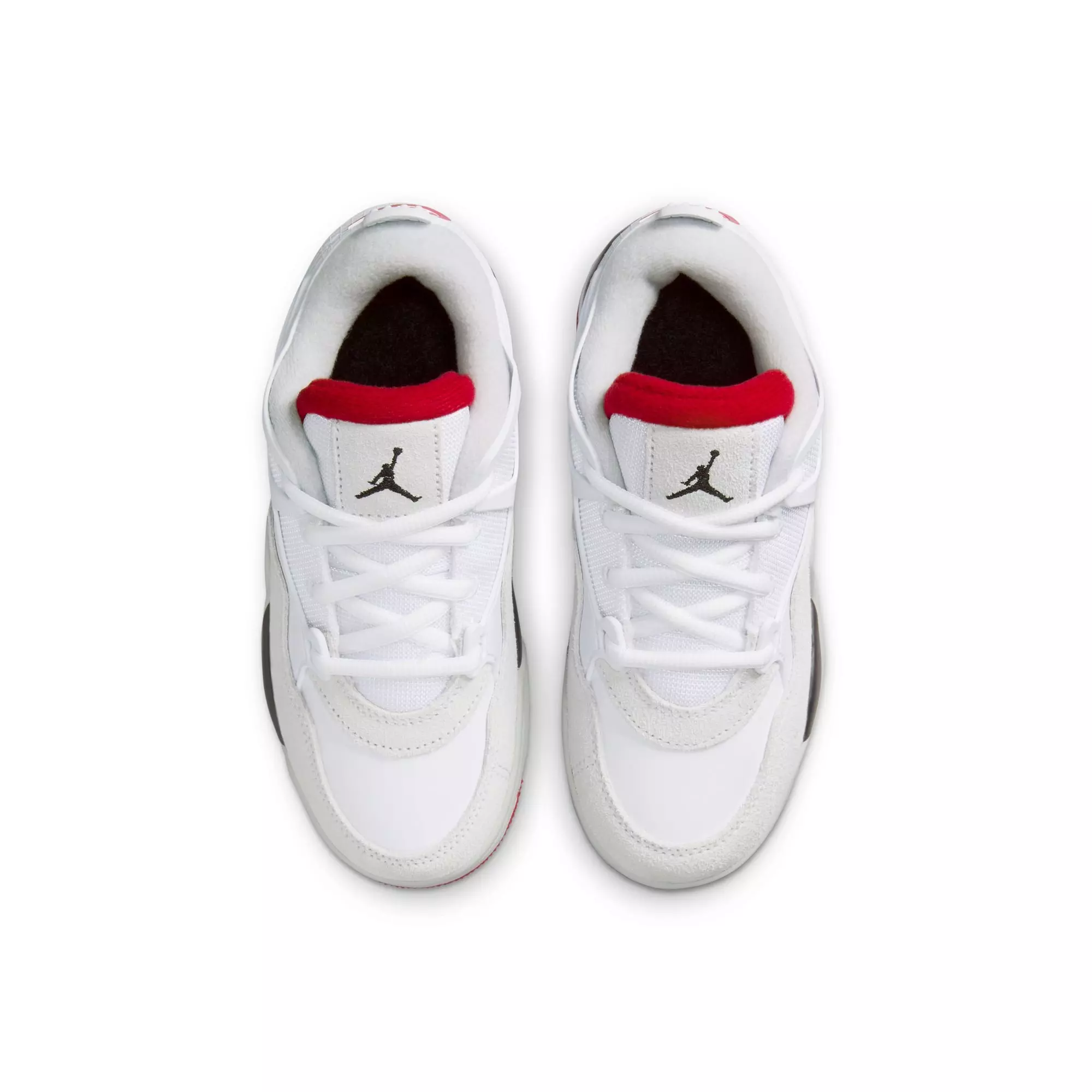 Jordan 4 RM "White/Varsity Red/Black/Neutral Grey" Preschool Boys' Shoe - WHITE/RED/BLACK