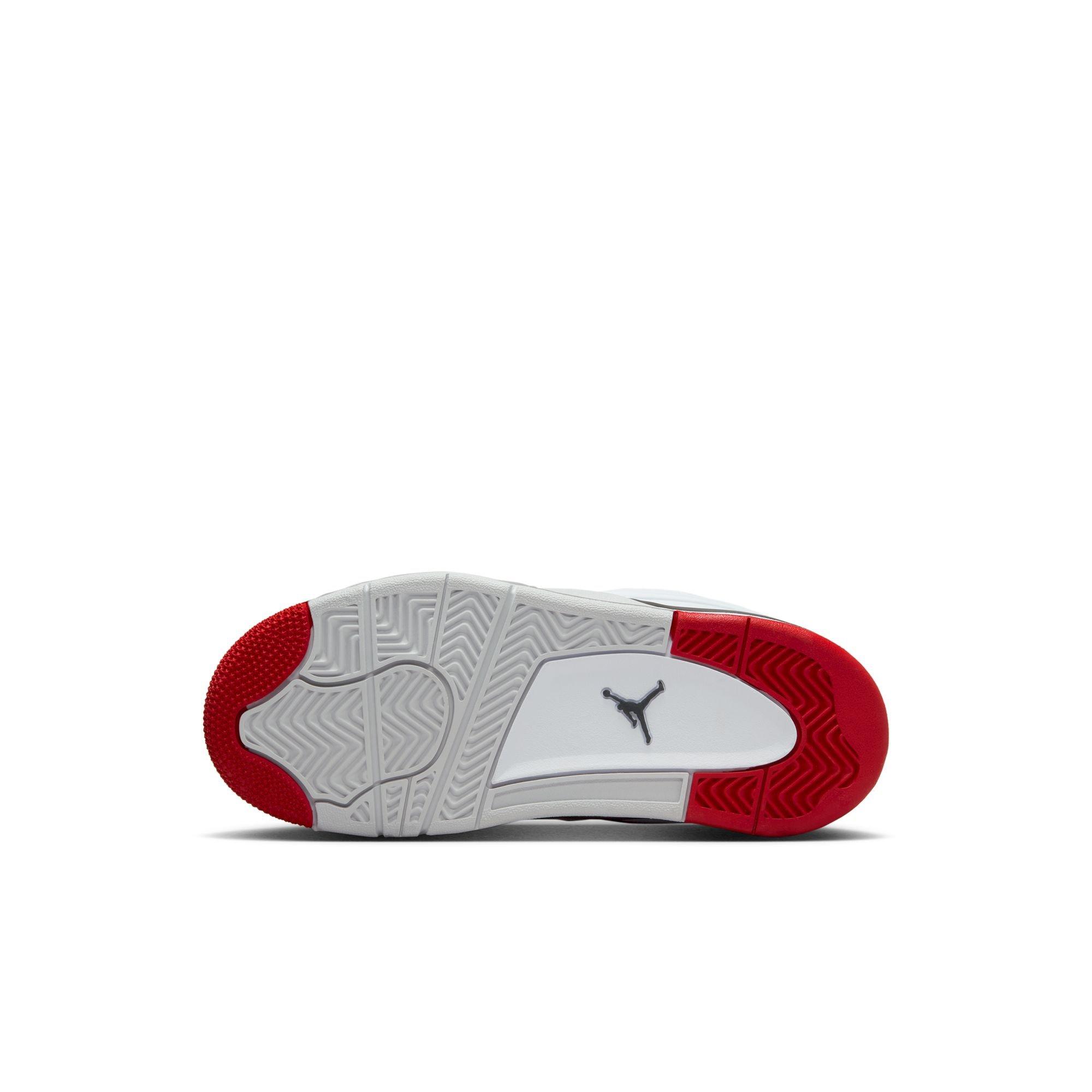 Jordan 4 RM Preschool Boys' "White/Varsity Red/Black/Neutral Grey" Shoe