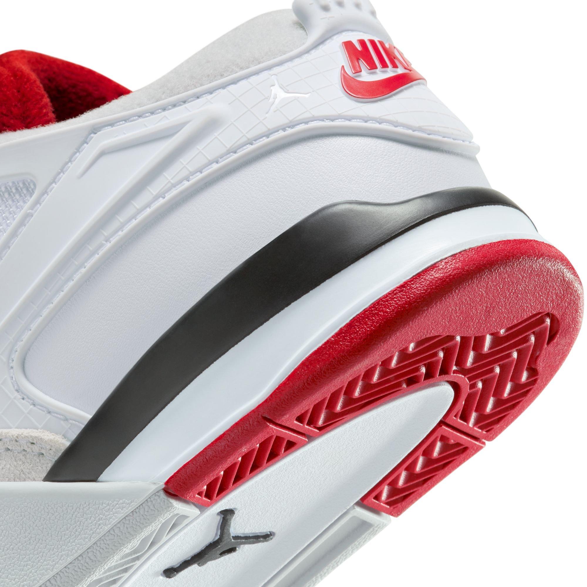 Jordan 4 RM Preschool Boys' "White/Varsity Red/Black/Neutral Grey" Shoe