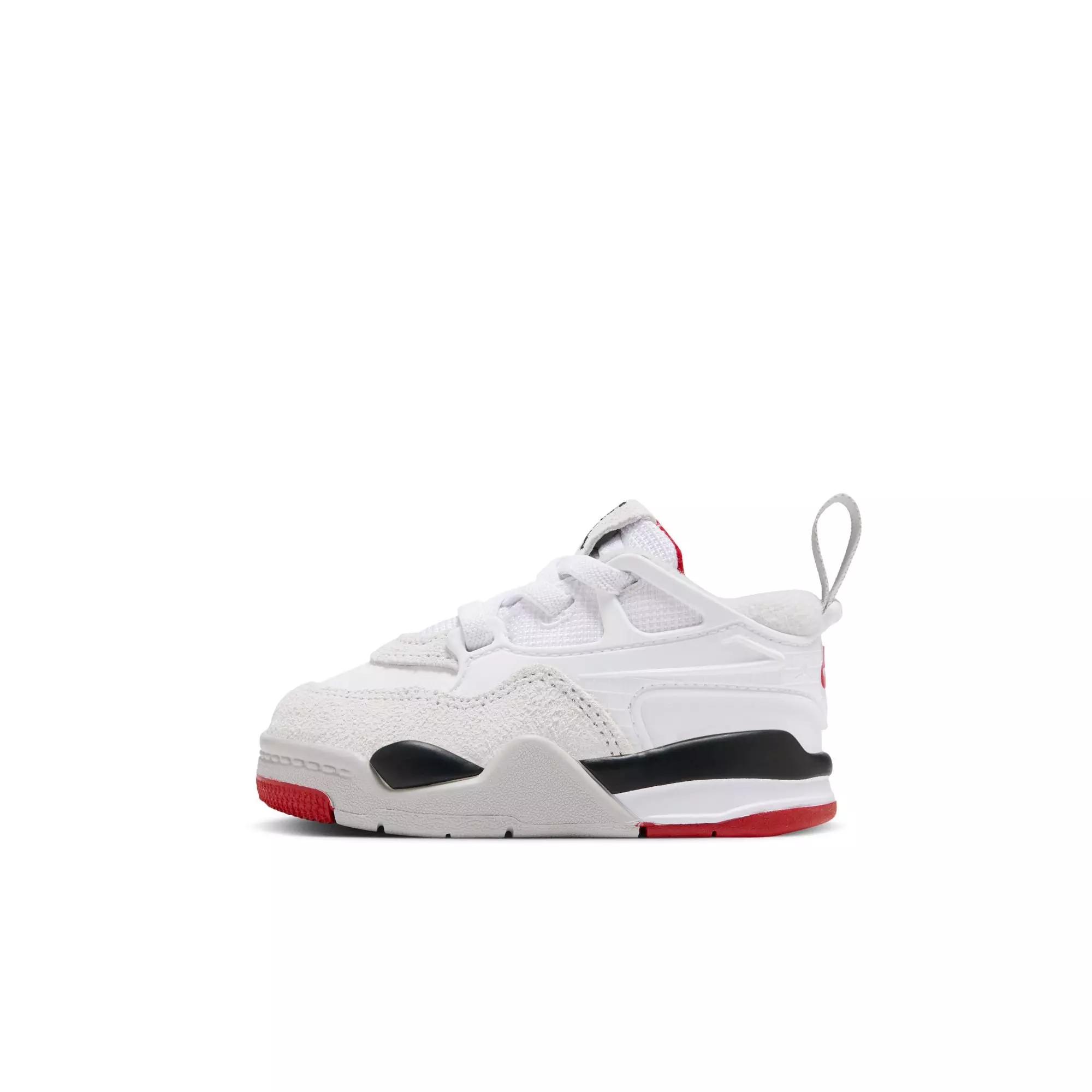 Jordan 4 RM "White/Varsity Red/Black/Neutral Grey" Toddler Boys' Shoe - WHITE/RED/BLACK