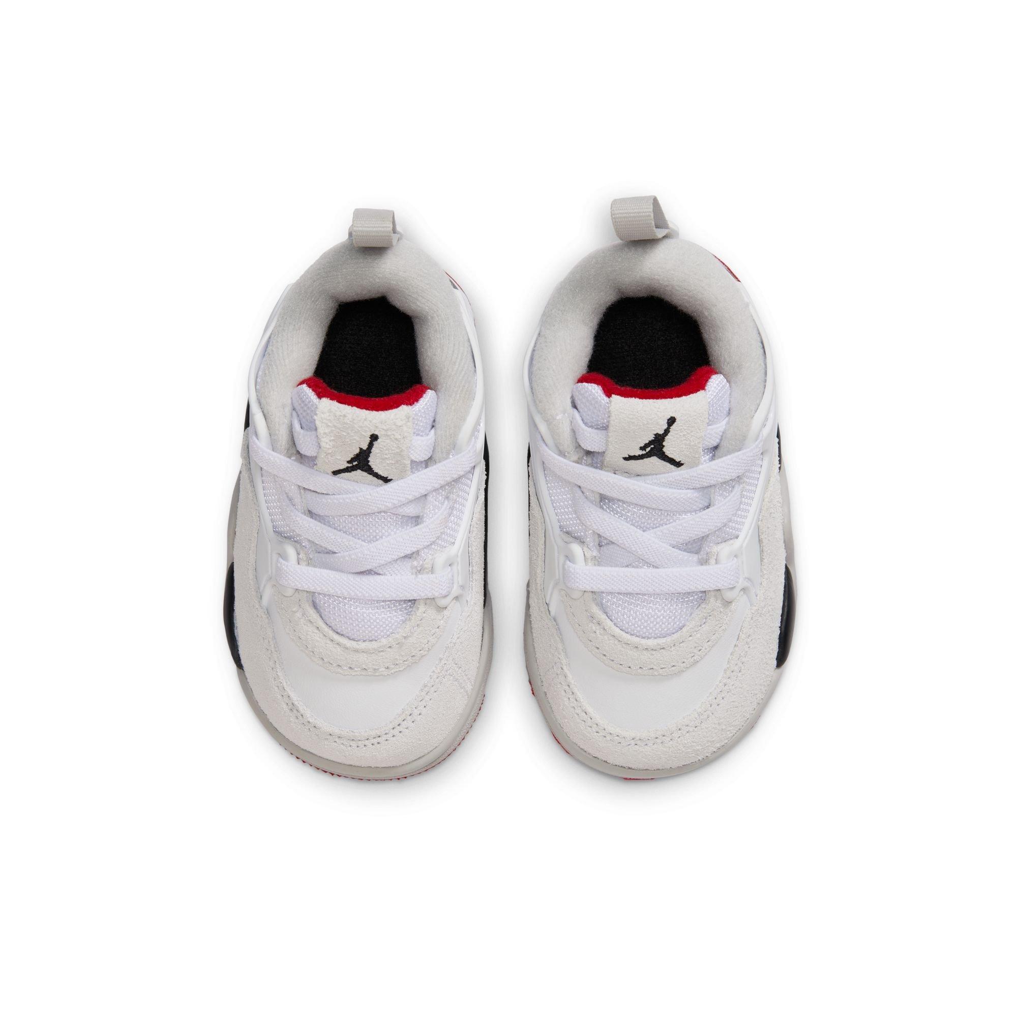 Jordan 4 RM Toddler Boys' "White/Varsity Red/Black/Neutral Grey" Shoe