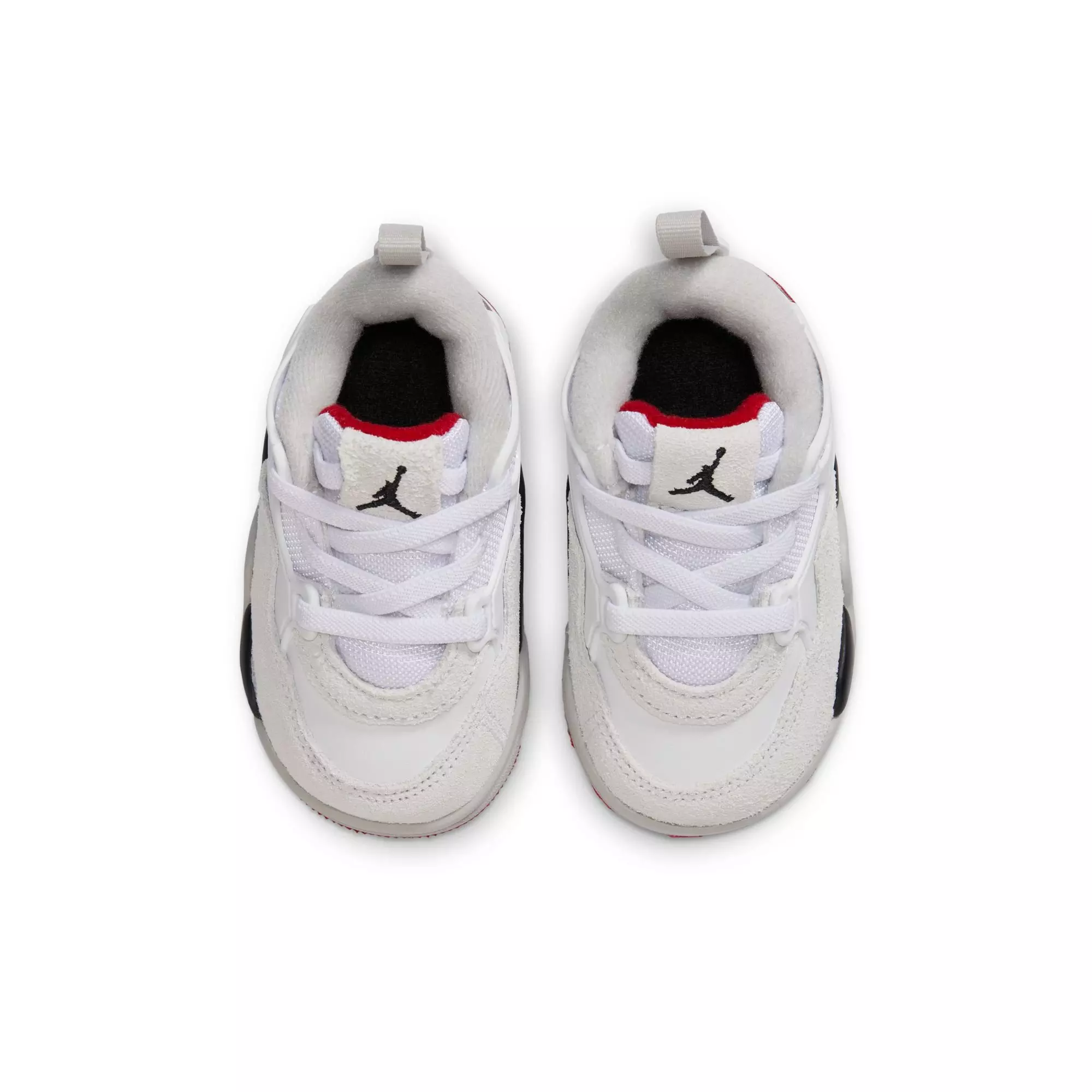 Jordan 4 RM "White/Varsity Red/Black/Neutral Grey" Toddler Boys' Shoe - WHITE/RED/BLACK