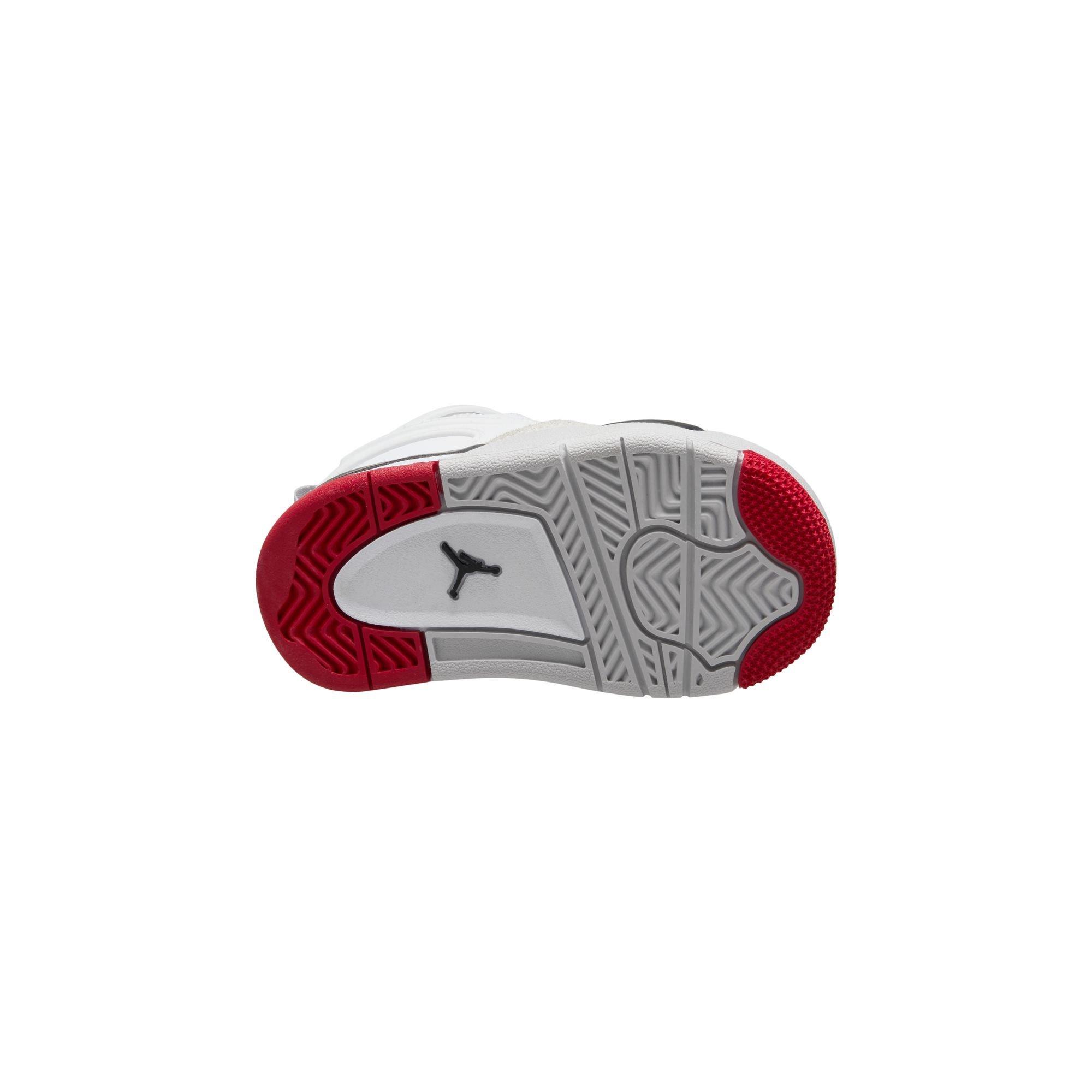 Jordan 4 RM Toddler Boys' "White/Varsity Red/Black/Neutral Grey" Shoe
