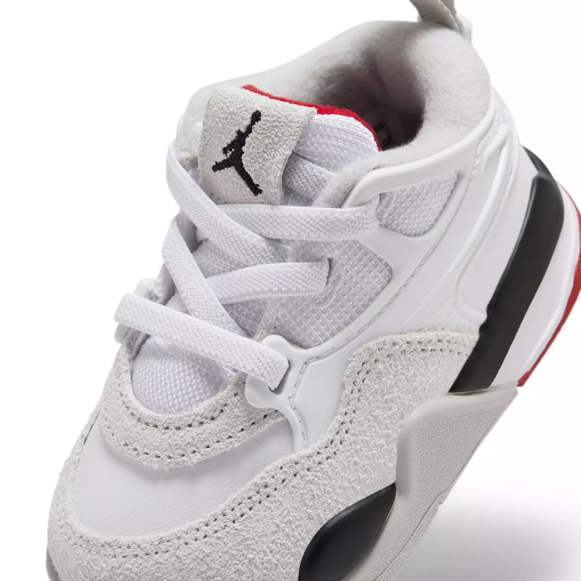 Jordan 4 RM "White/Varsity Red/Black/Neutral Grey" Toddler Boys' Shoe - WHITE/RED/BLACK