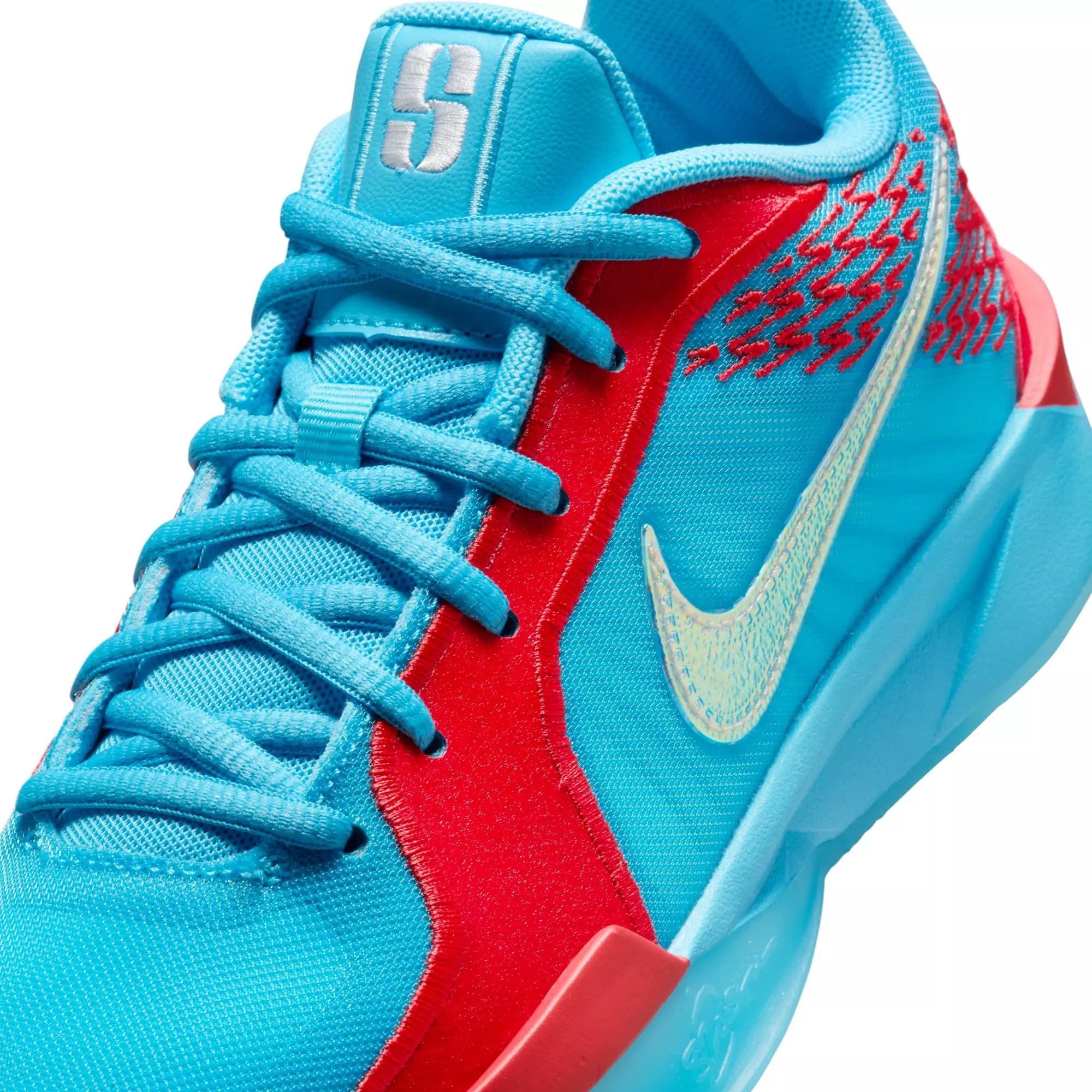 Nike Sabrina 2 "The Hustle" Grade School Kids' Shoe - BALTIC BLUE/WHITE/CRIMSON