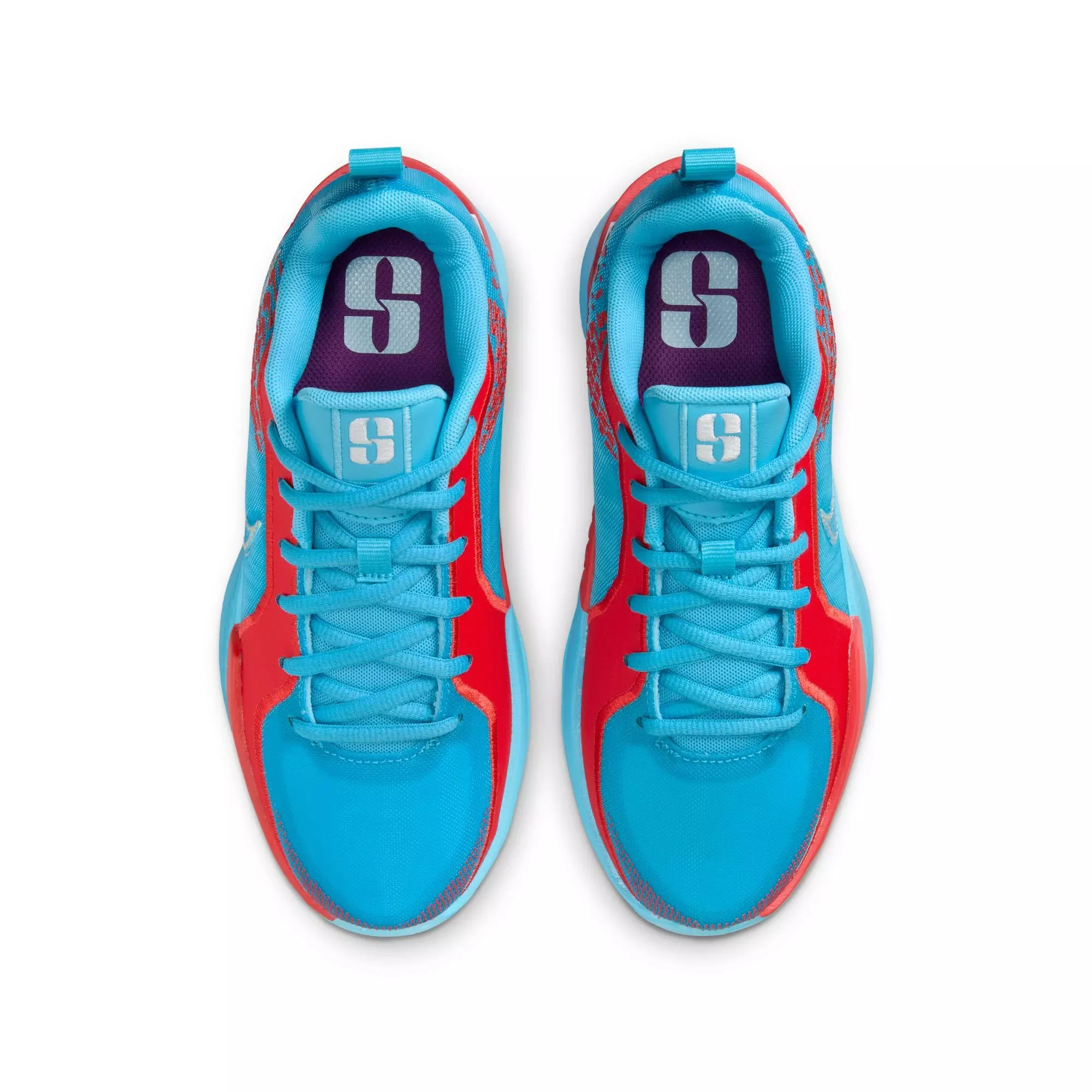 Nike Sabrina 2 "The Hustle" Grade School Kids' Shoe - BALTIC BLUE/WHITE/CRIMSON