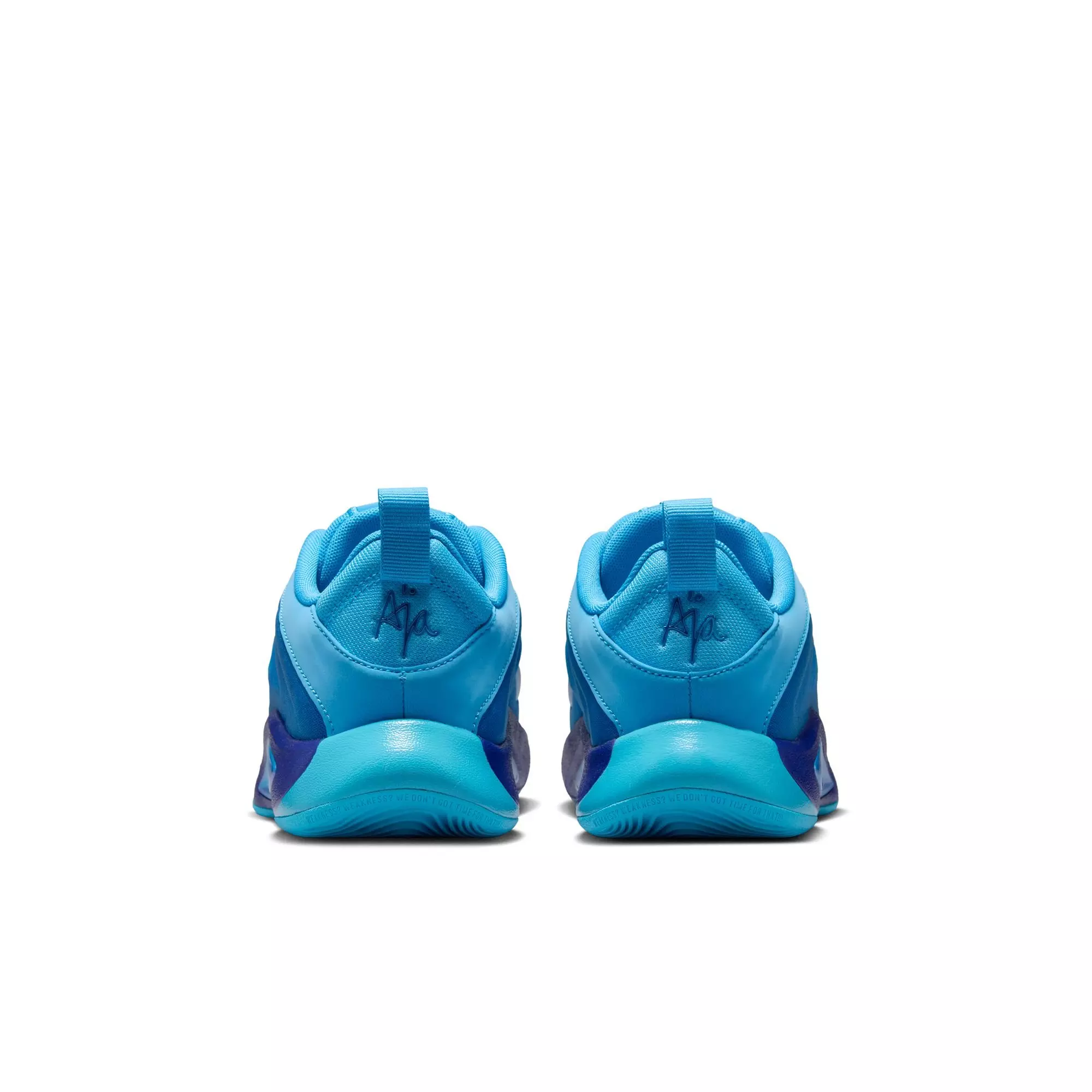 Nike A'One "Indigo Girl" Grade School Kids' Basketball Shoe - BLUE FURY/RADIANT BLUE/RACER BLUE