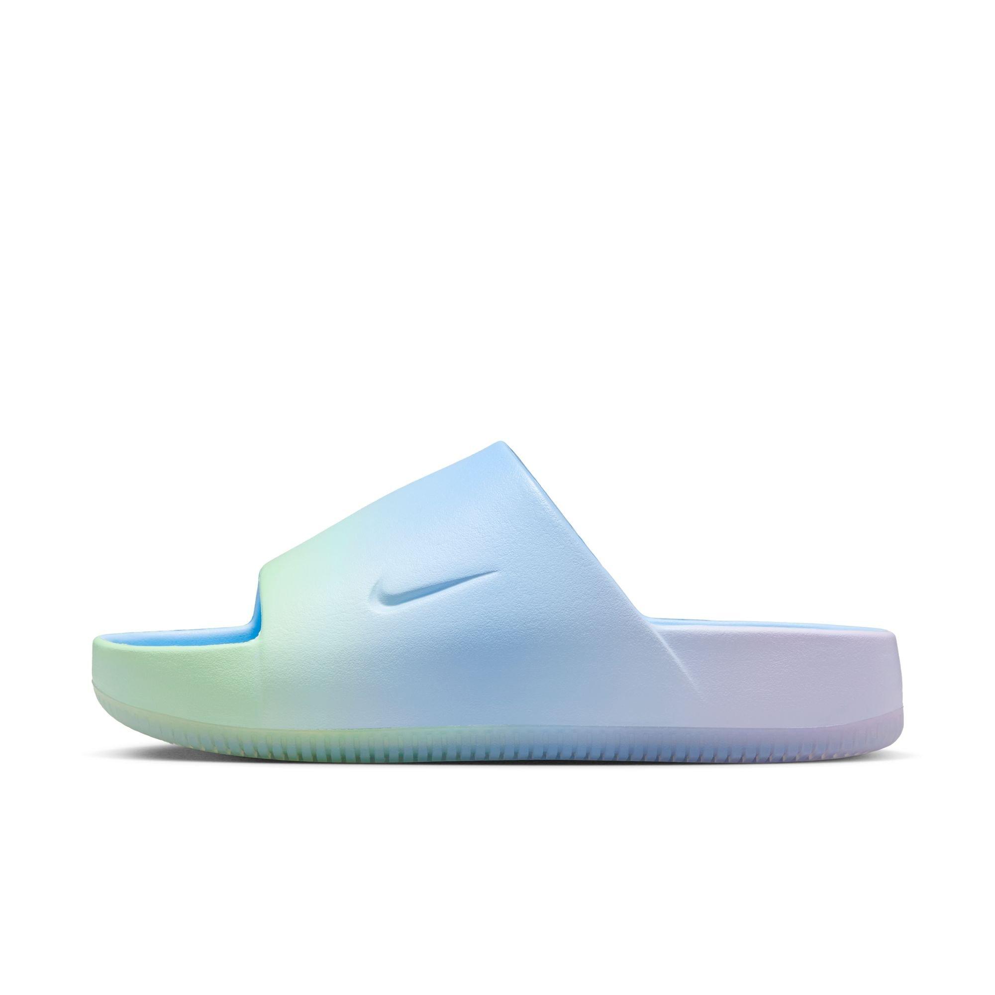 Nike Calm "Psychic Blue/Lilac Bloom" Women's Slide - BLUE Thumbnail View 3