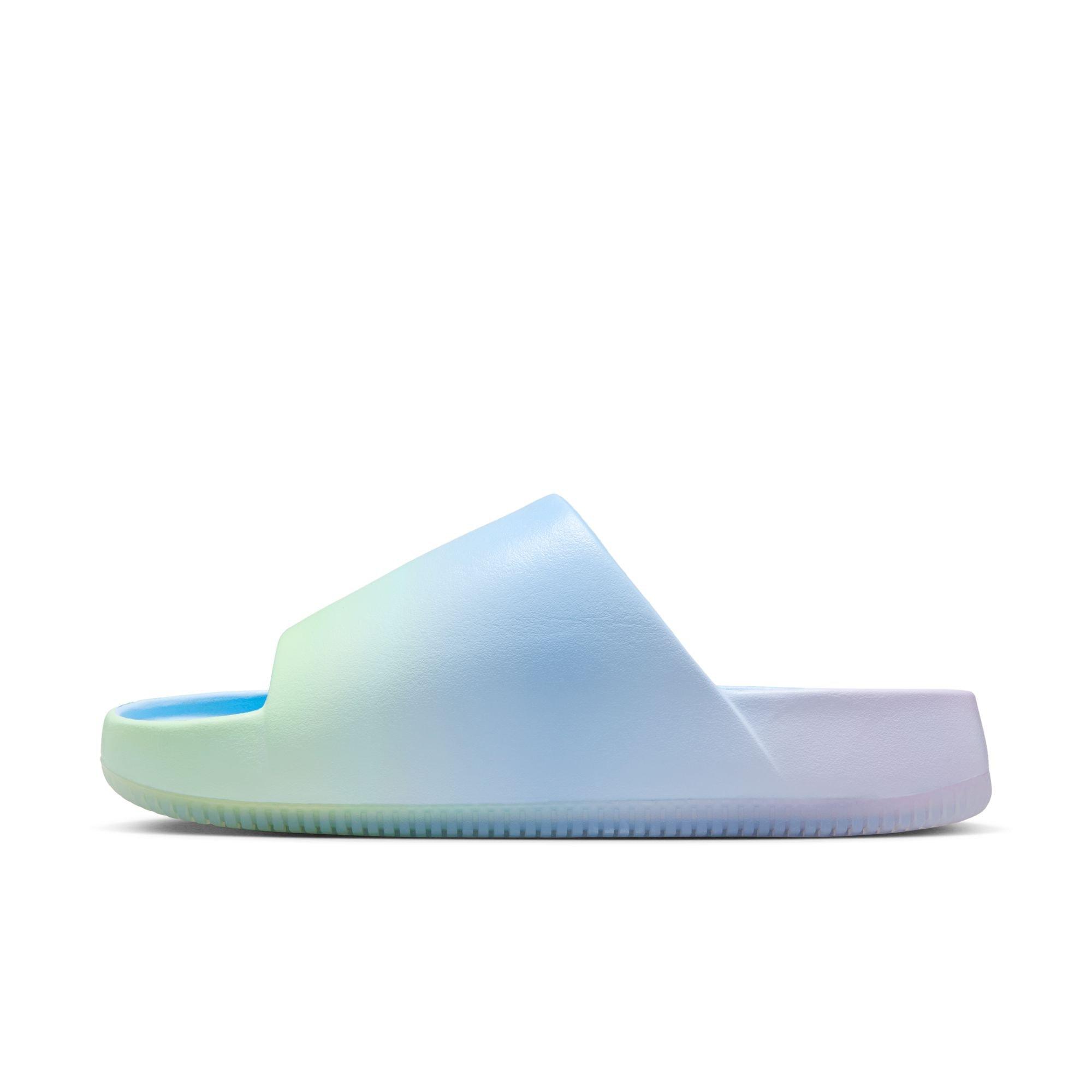 Nike Calm "Psychic Blue/Lilac Bloom" Women's Slide - BLUE Thumbnail View 4